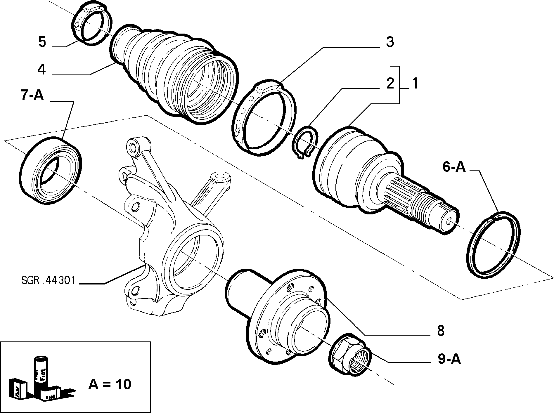 FCA 51753789 - Kit cuscinetto ruota www.autoricambi360.it