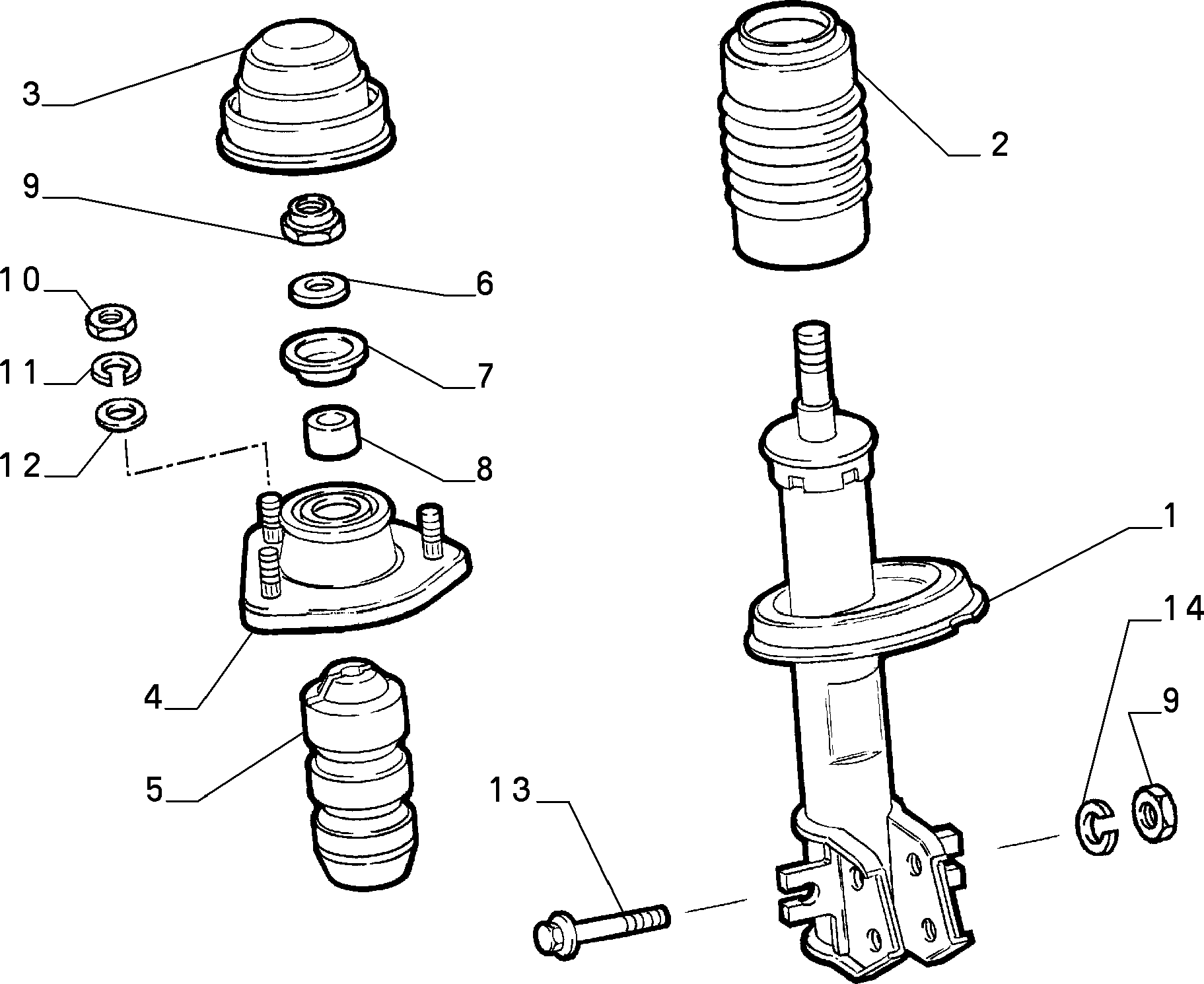 FCA 7637083 - Kit parapolvere, Ammortizzatore www.autoricambi360.it