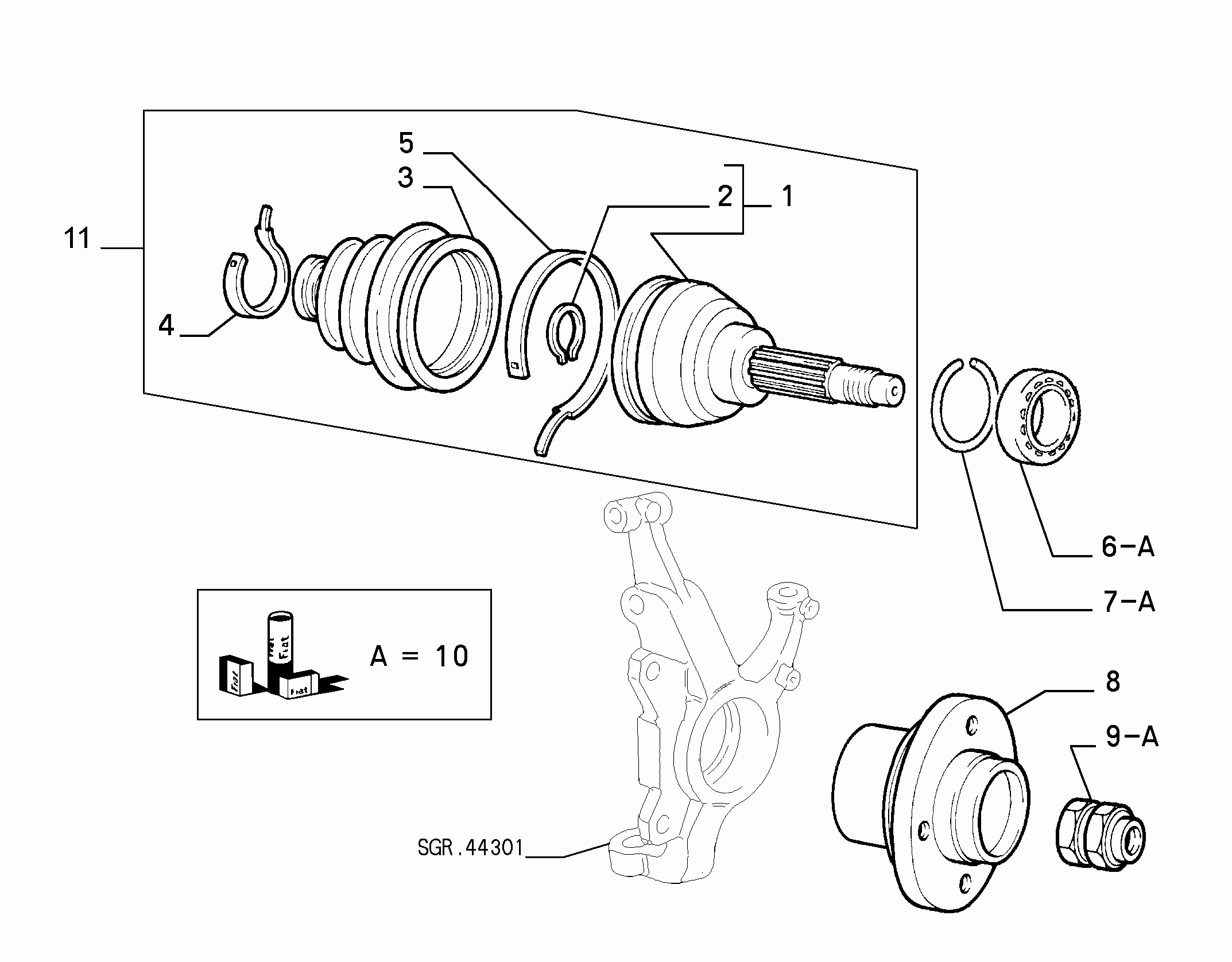 FCA 51753789 - Kit cuscinetto ruota www.autoricambi360.it