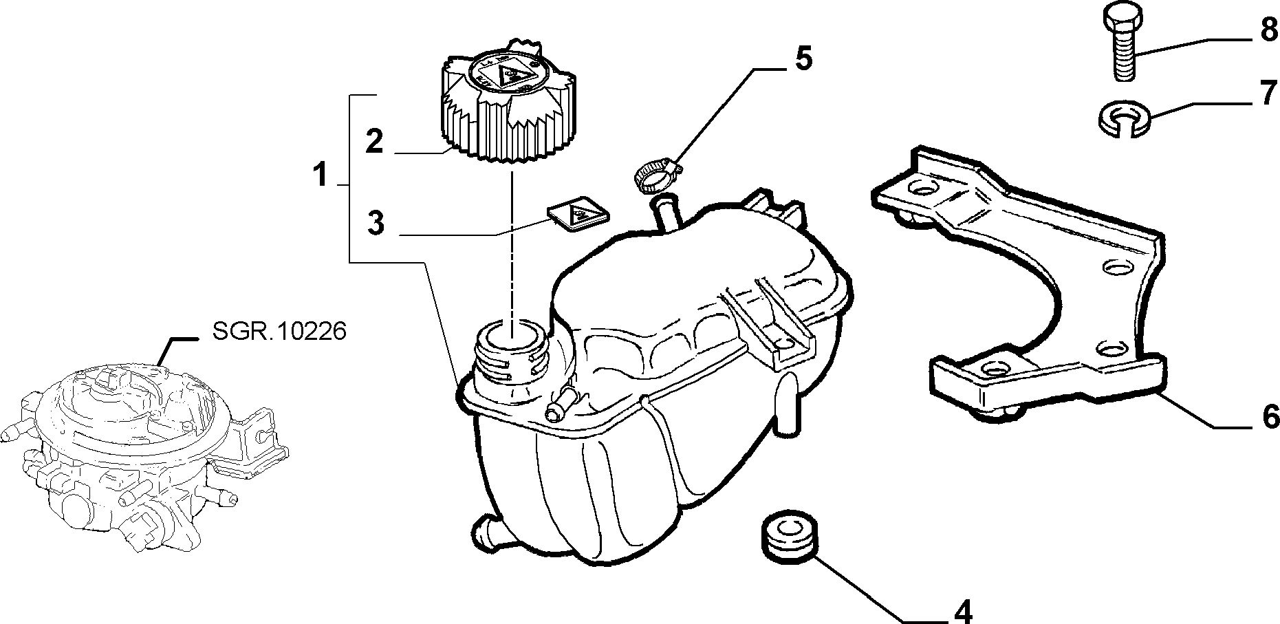 FORD 46 742 378 - Tappo, serbatoio refrigerante www.autoricambi360.it