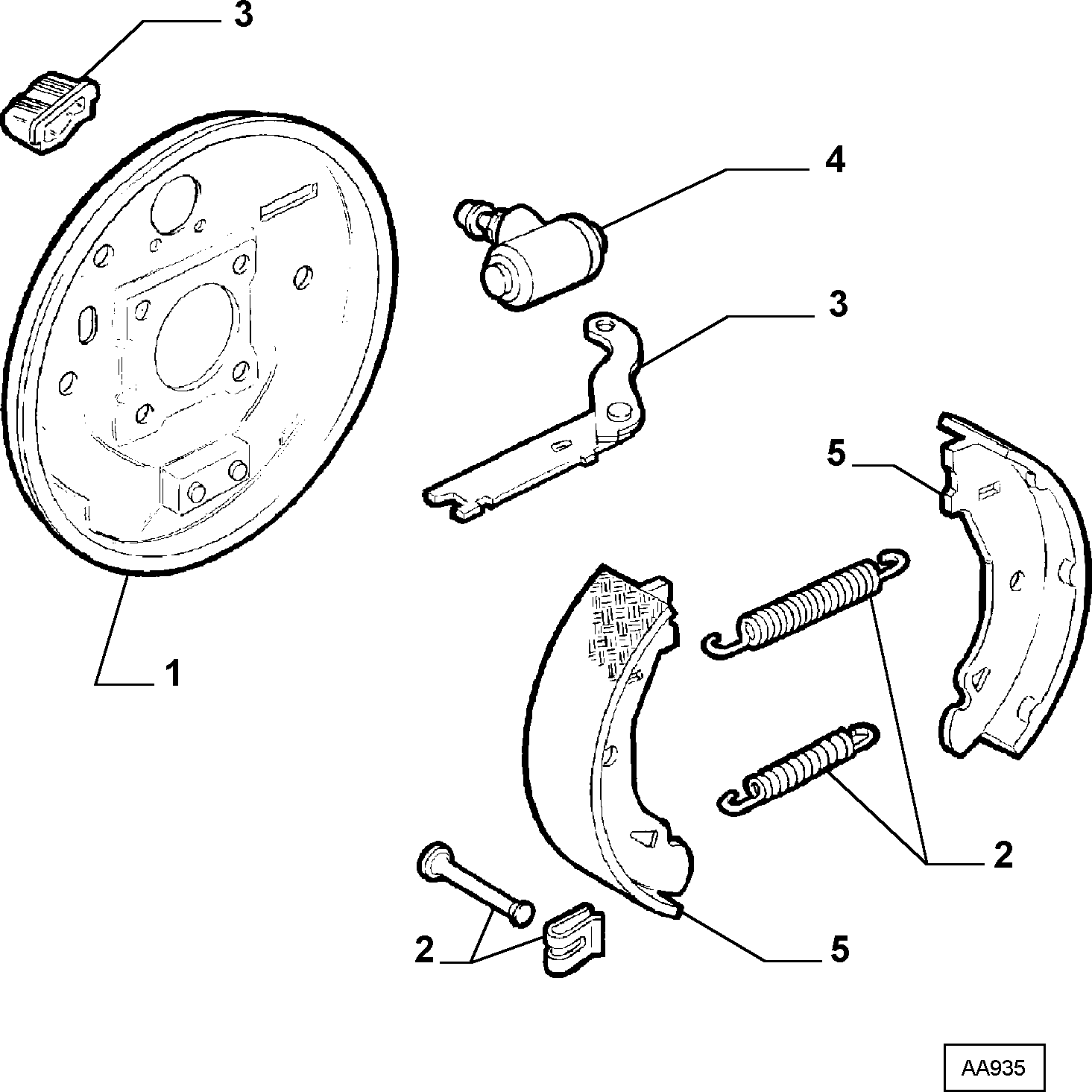 FCA 77362424 - Kit ganasce freno www.autoricambi360.it