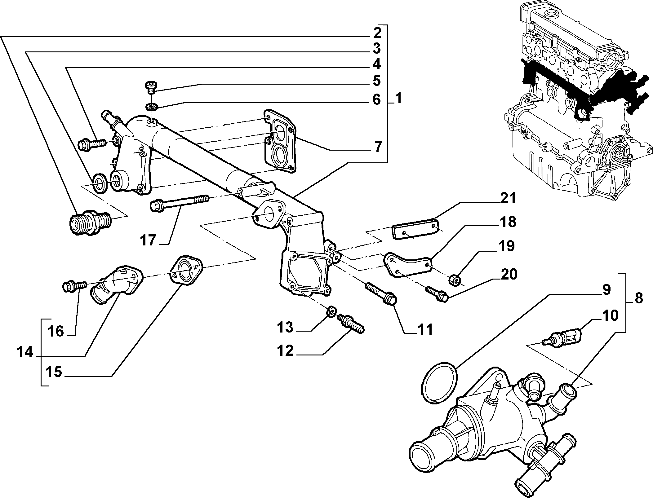 FCA 46758434 - Termostato, Refrigerante www.autoricambi360.it