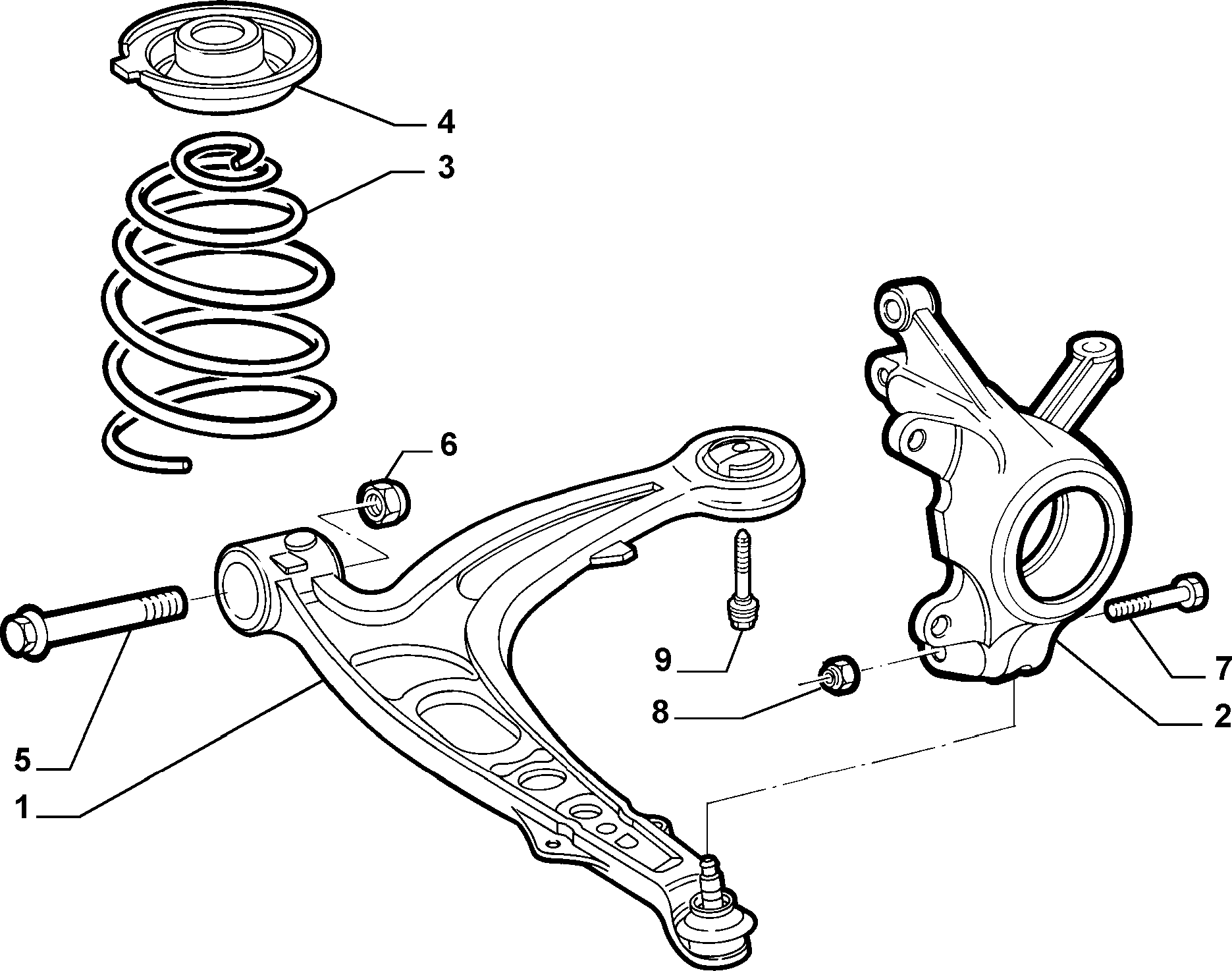 FCA 51842192 - Braccio oscillante, Sospensione ruota www.autoricambi360.it