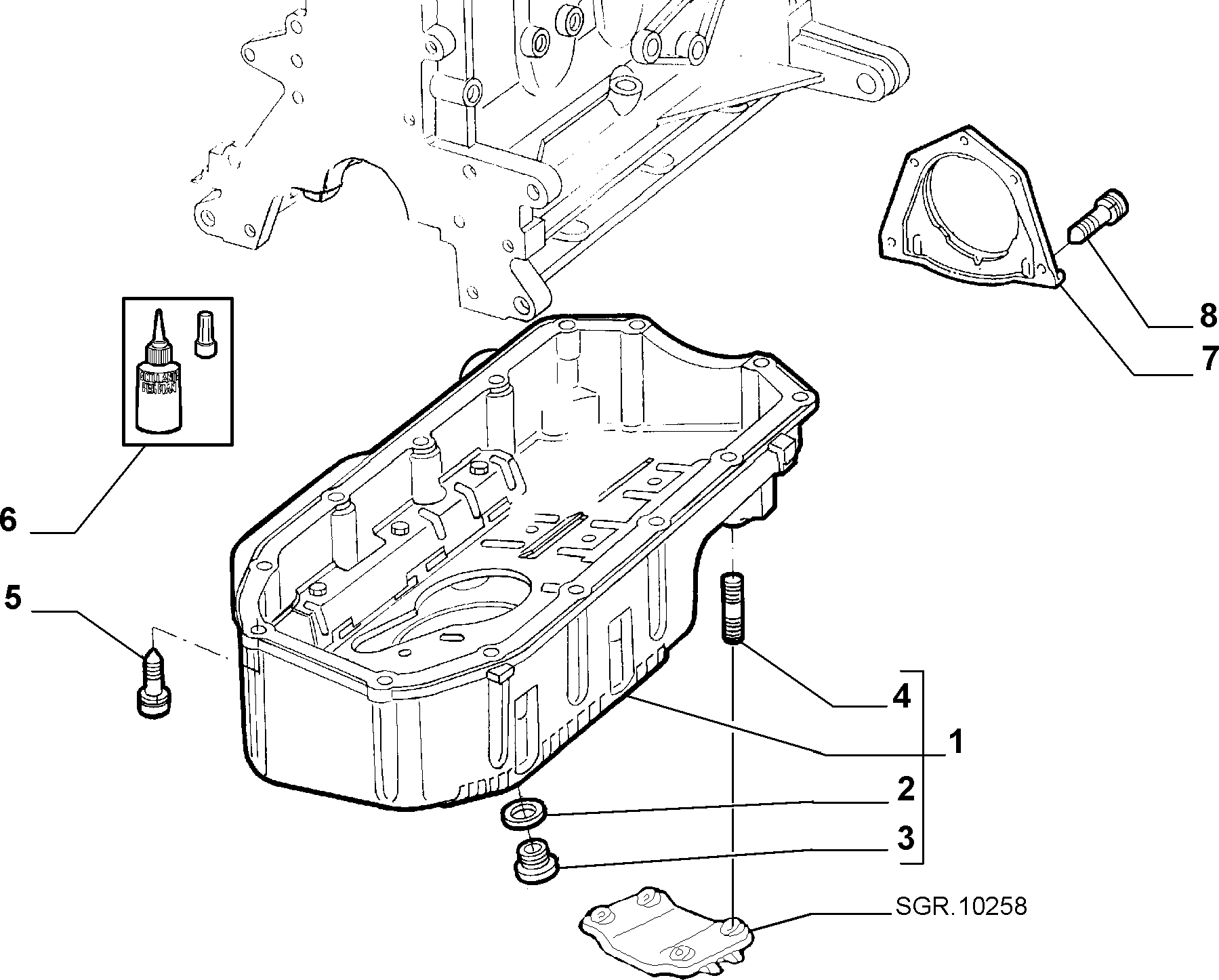 FCA 71713687 - Guarnizione, Coppa olio www.autoricambi360.it