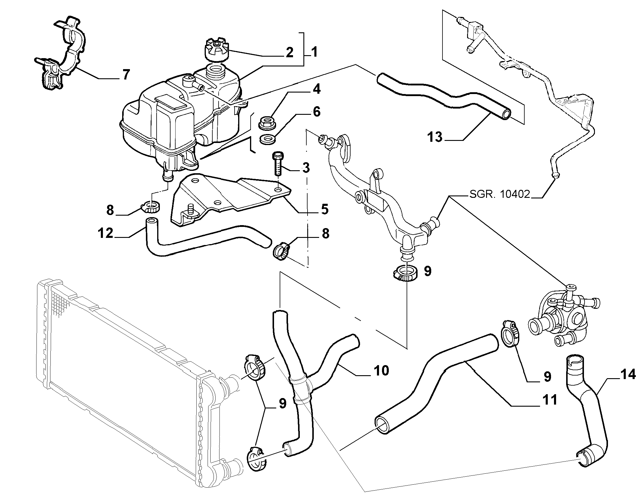 FCA 51739653 - Serbatoio compensazione, Refrigerante www.autoricambi360.it
