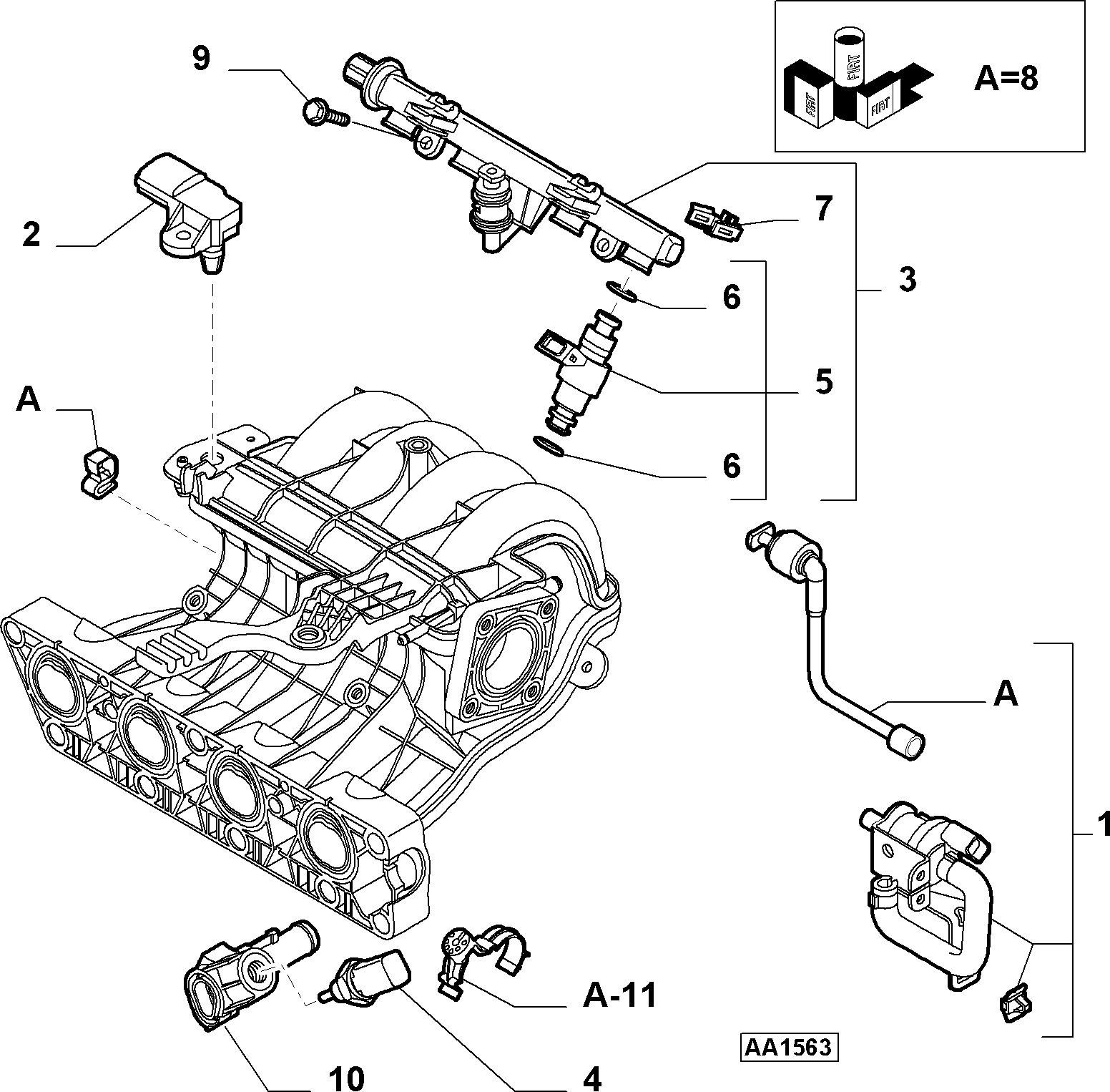 FCA 551 8805 8 - Sensore, Temperatura refrigerante www.autoricambi360.it