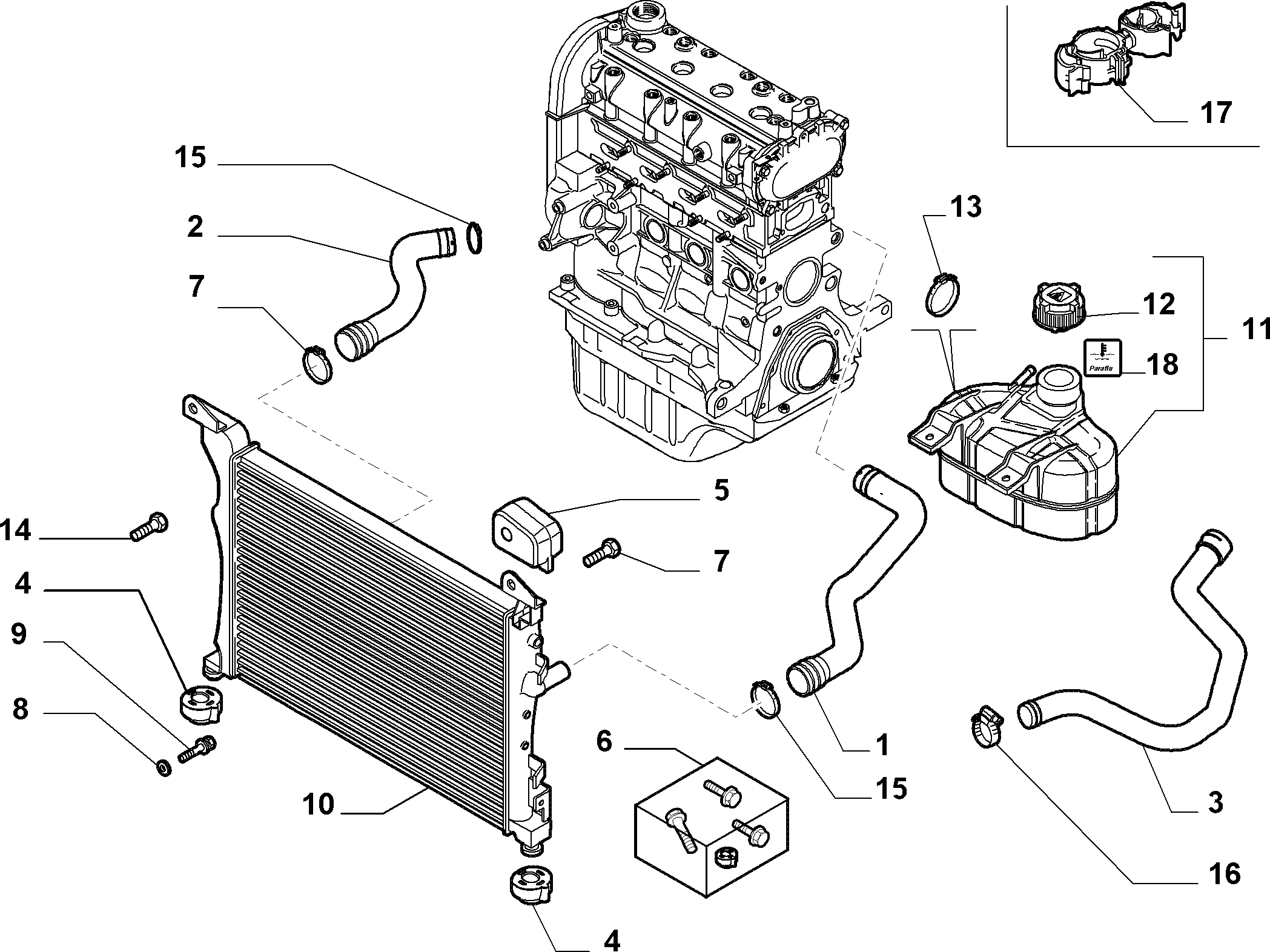 FCA 55700508 - Serbatoio compensazione, Refrigerante www.autoricambi360.it