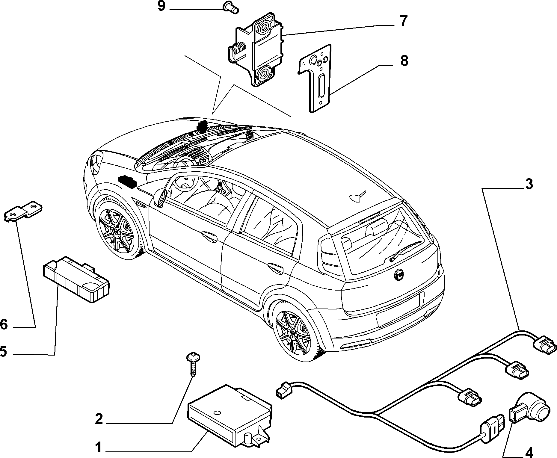 FCA 71748668 - Sensore, Assistenza parcheggio www.autoricambi360.it
