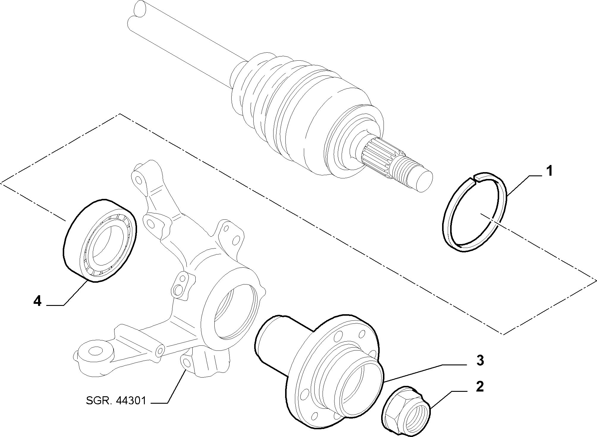 FCA 71745046 - Kit cuscinetto ruota www.autoricambi360.it