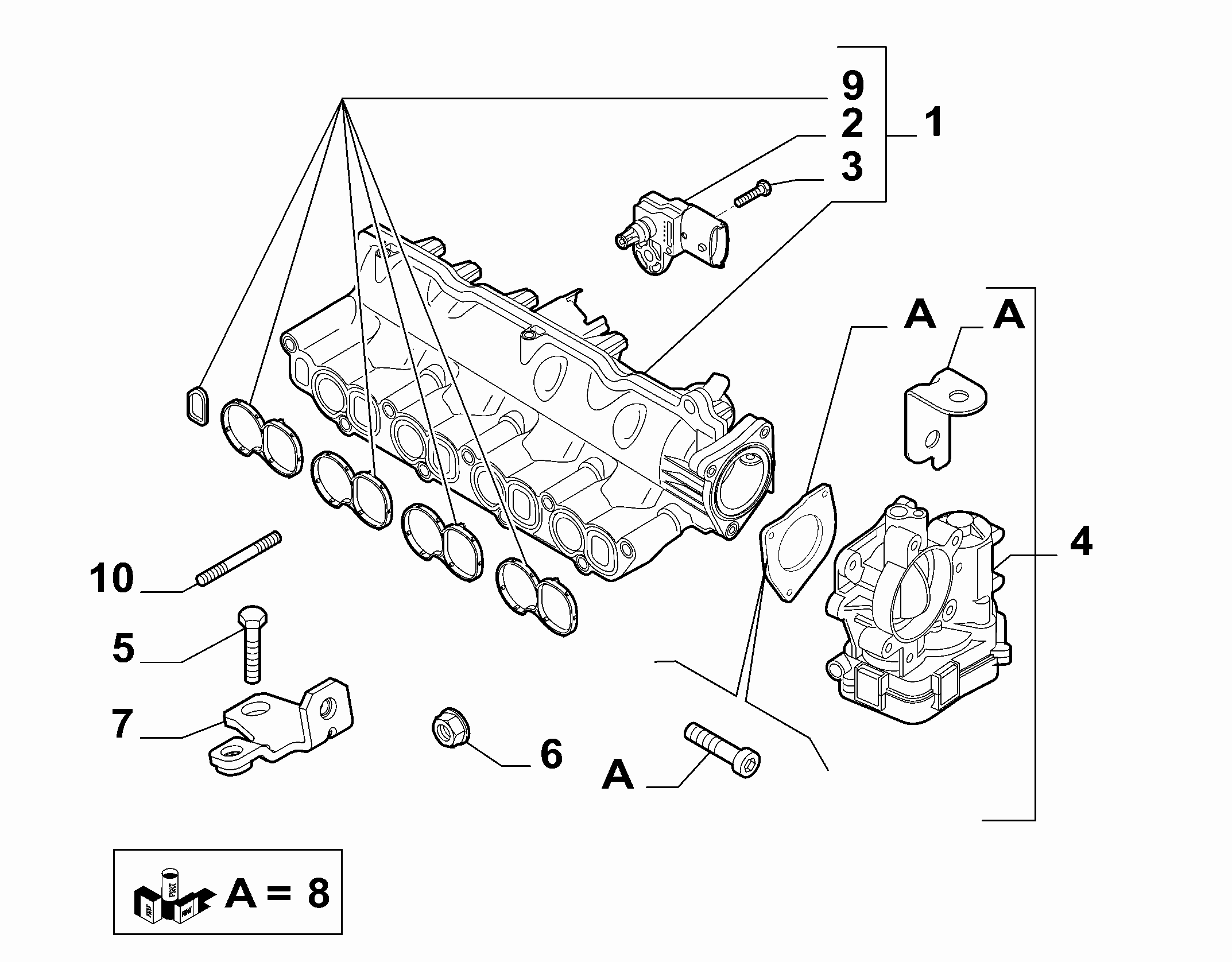 IVECO 55219298 - Sensore, Pressione alimentazione www.autoricambi360.it