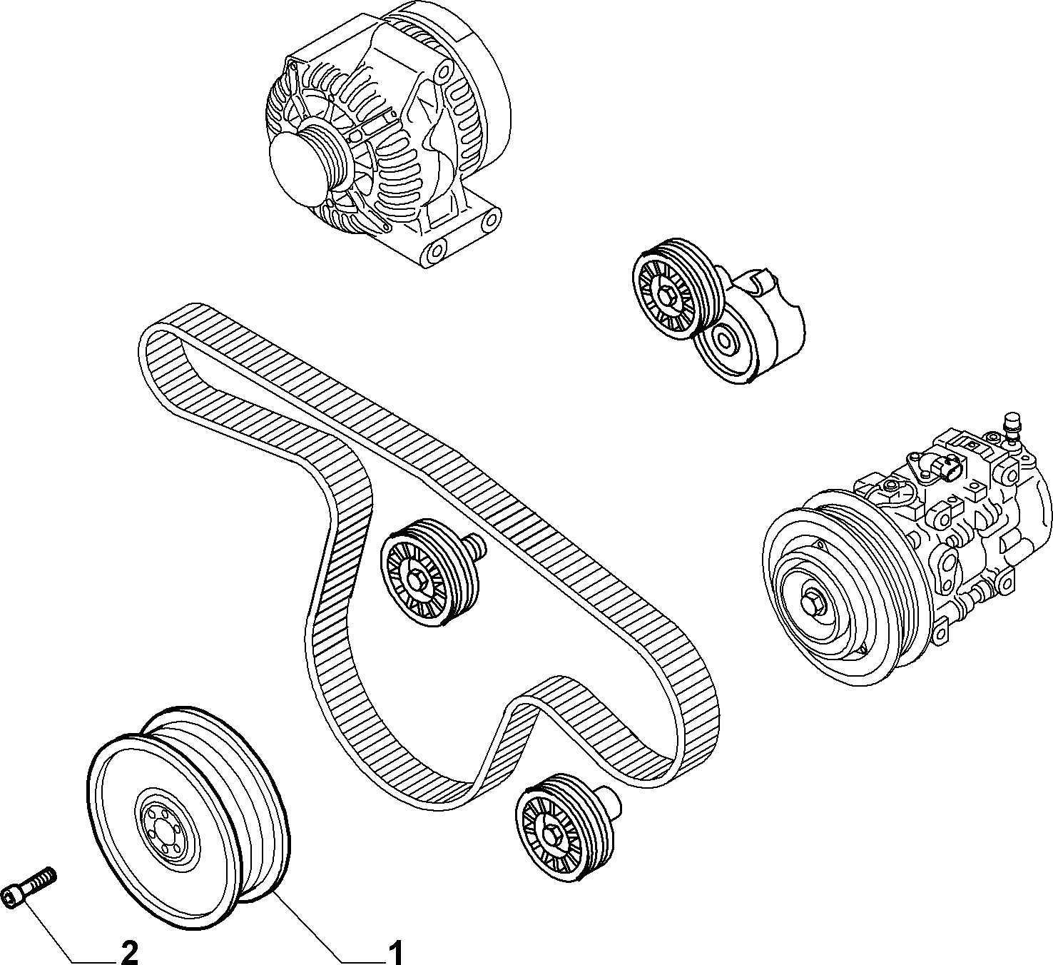 FCA 55208280 - Puleggia cinghia, Albero a gomiti www.autoricambi360.it