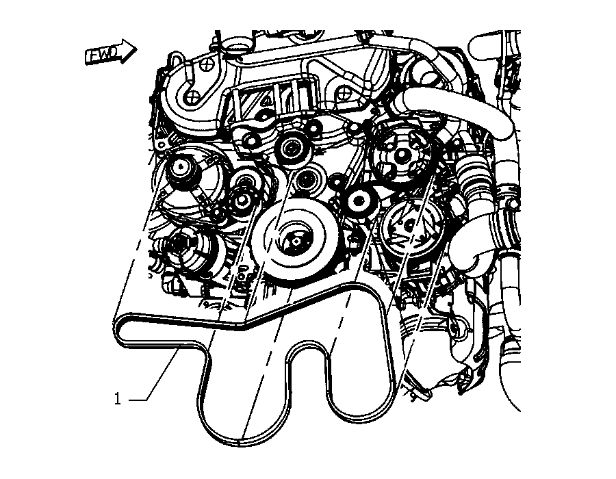 FCA K04627095AA - Cinghia Poly-V www.autoricambi360.it