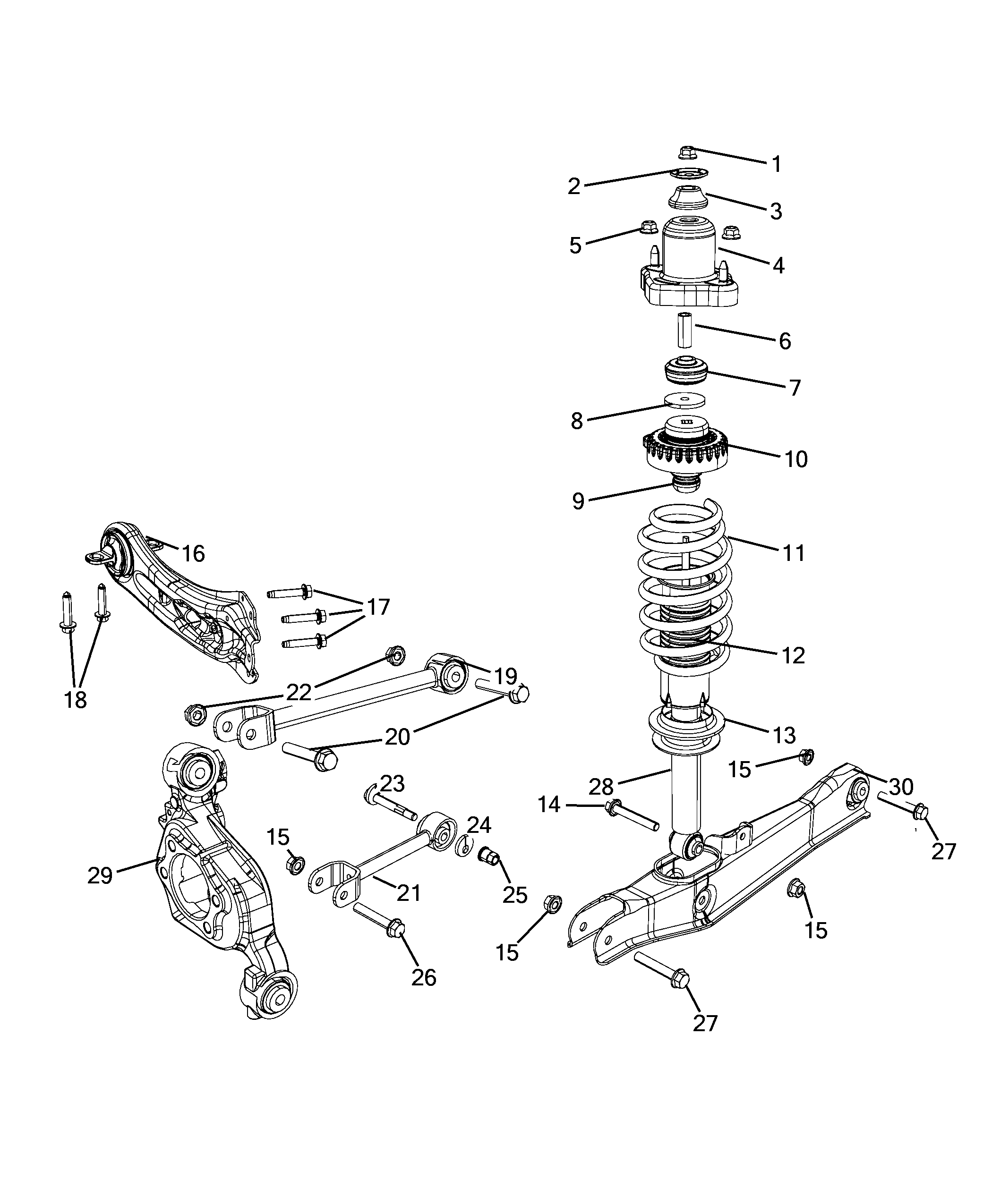 FCA K05085415AF - Braccio oscillante, Sospensione ruota www.autoricambi360.it