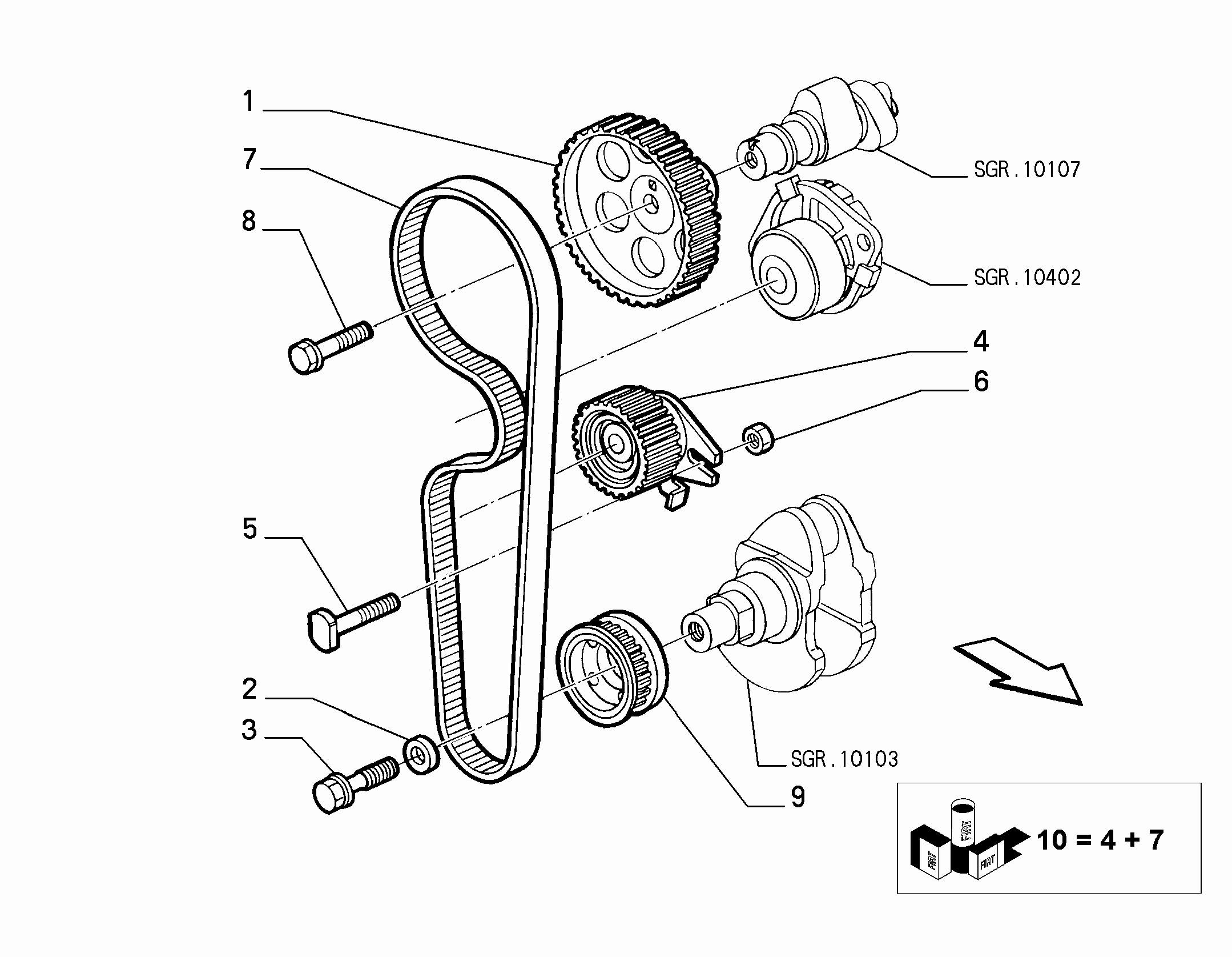 FCA 7762910 - Cinghia dentata www.autoricambi360.it
