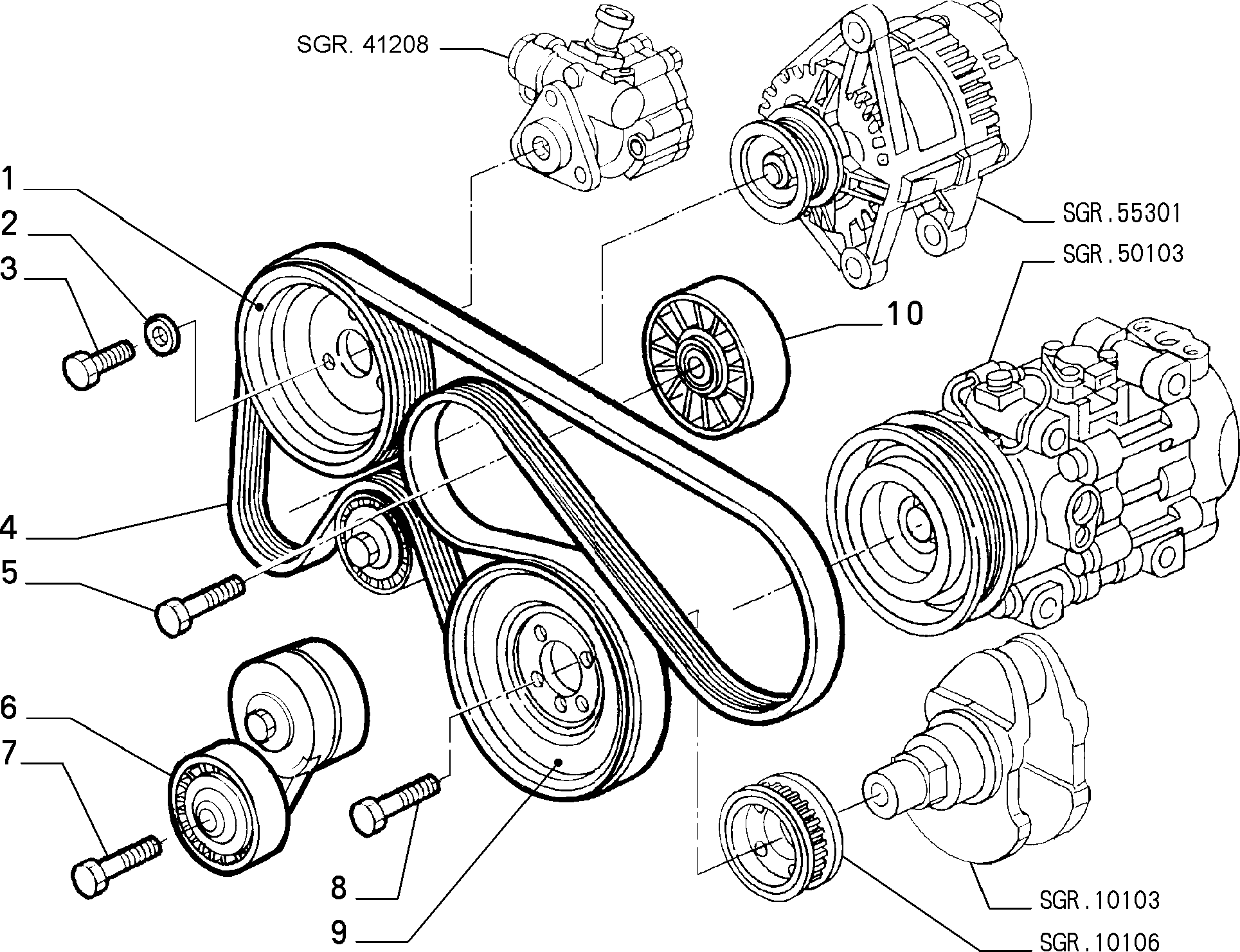 FCA 71753670 - Cinghia Poly-V www.autoricambi360.it