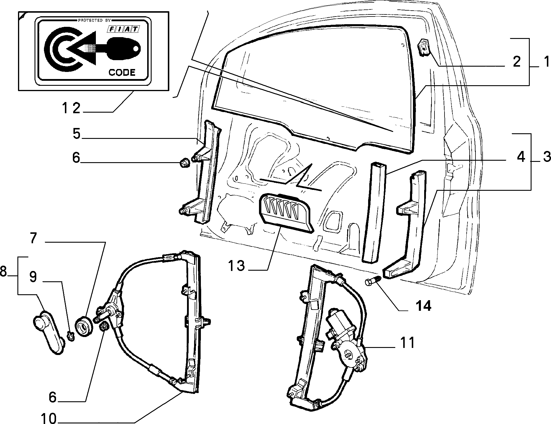 FCA 7770258 - Alzacristallo www.autoricambi360.it