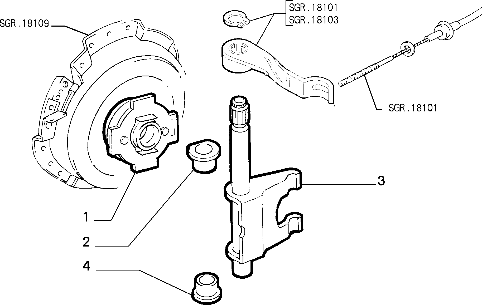 FCA 46543812 - Kit disinnesto, Azionamento frizione www.autoricambi360.it