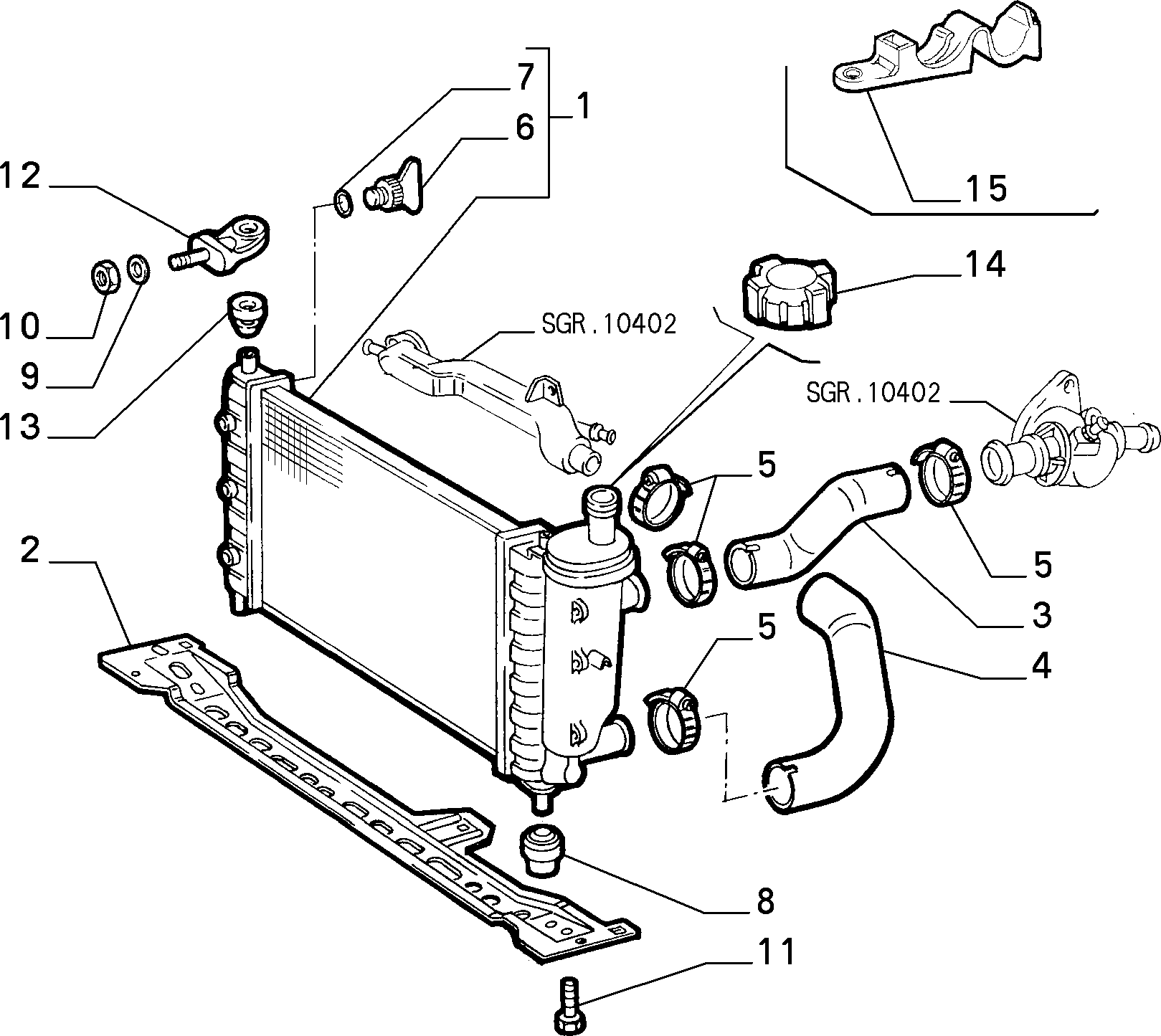 FCA 7776507 - Radiatore, Raffreddamento motore www.autoricambi360.it
