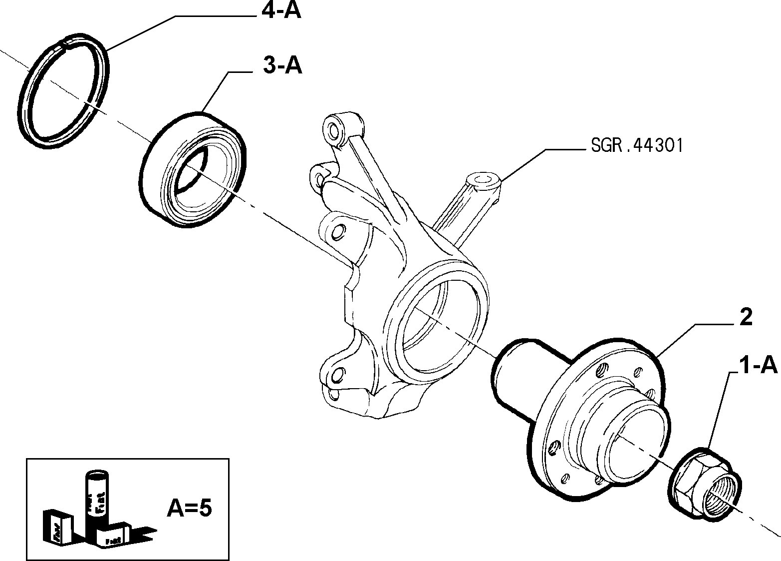 FCA 71714460 - Kit cuscinetto ruota www.autoricambi360.it