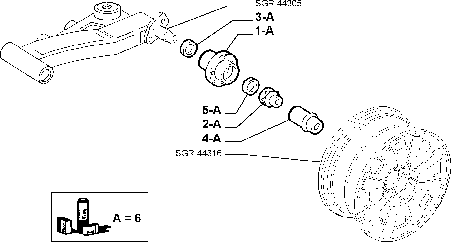 FCA 71737612 - Kit cuscinetto ruota www.autoricambi360.it