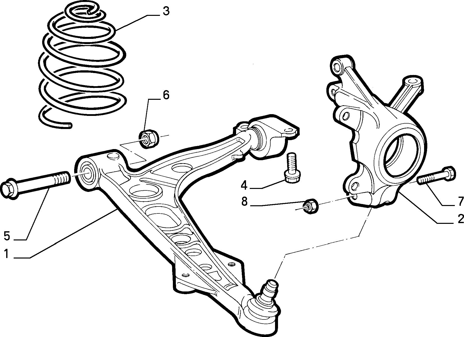 FCA 46429834 - Braccio oscillante, Sospensione ruota www.autoricambi360.it