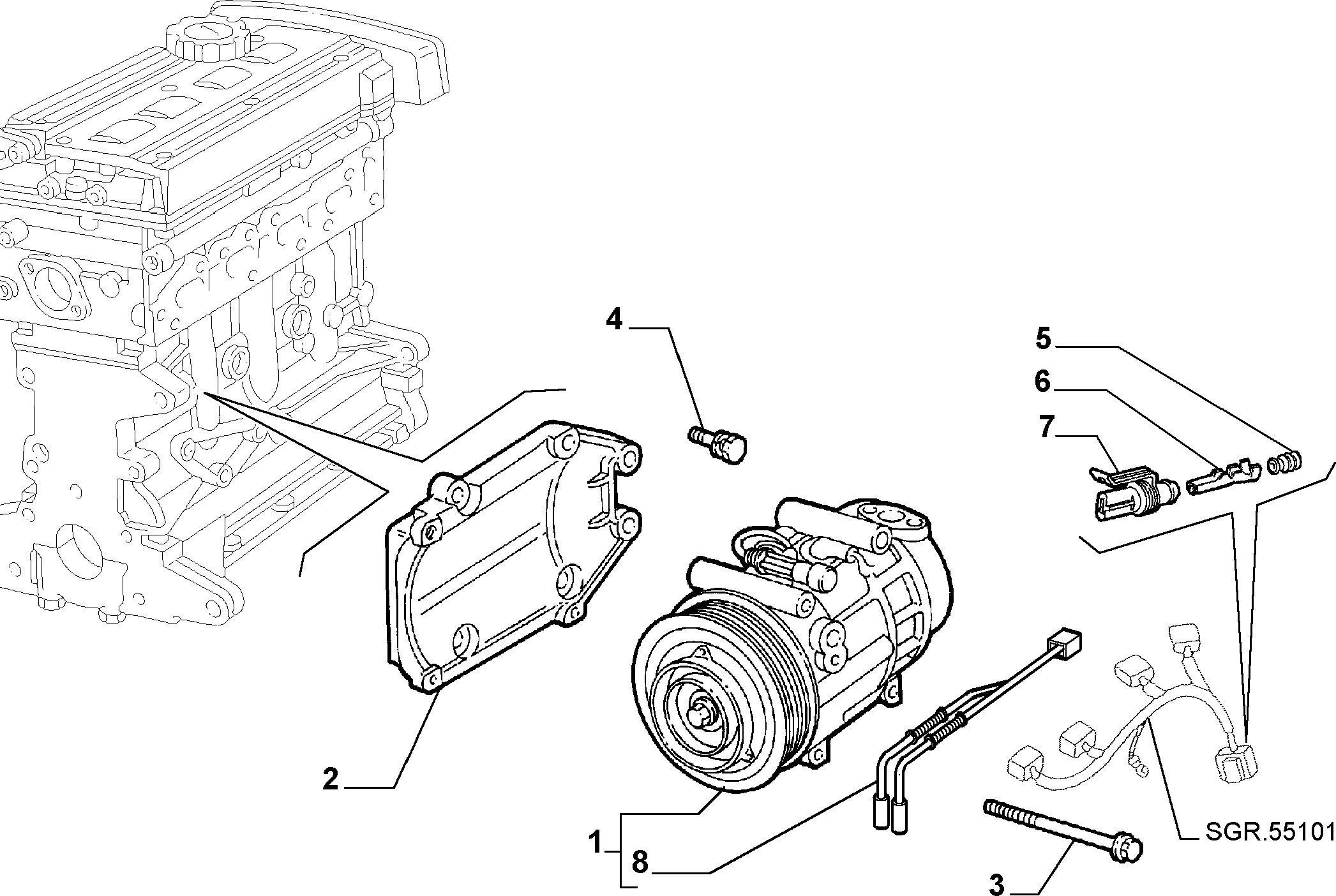 FCA 46786262 - Compressore, Climatizzatore www.autoricambi360.it