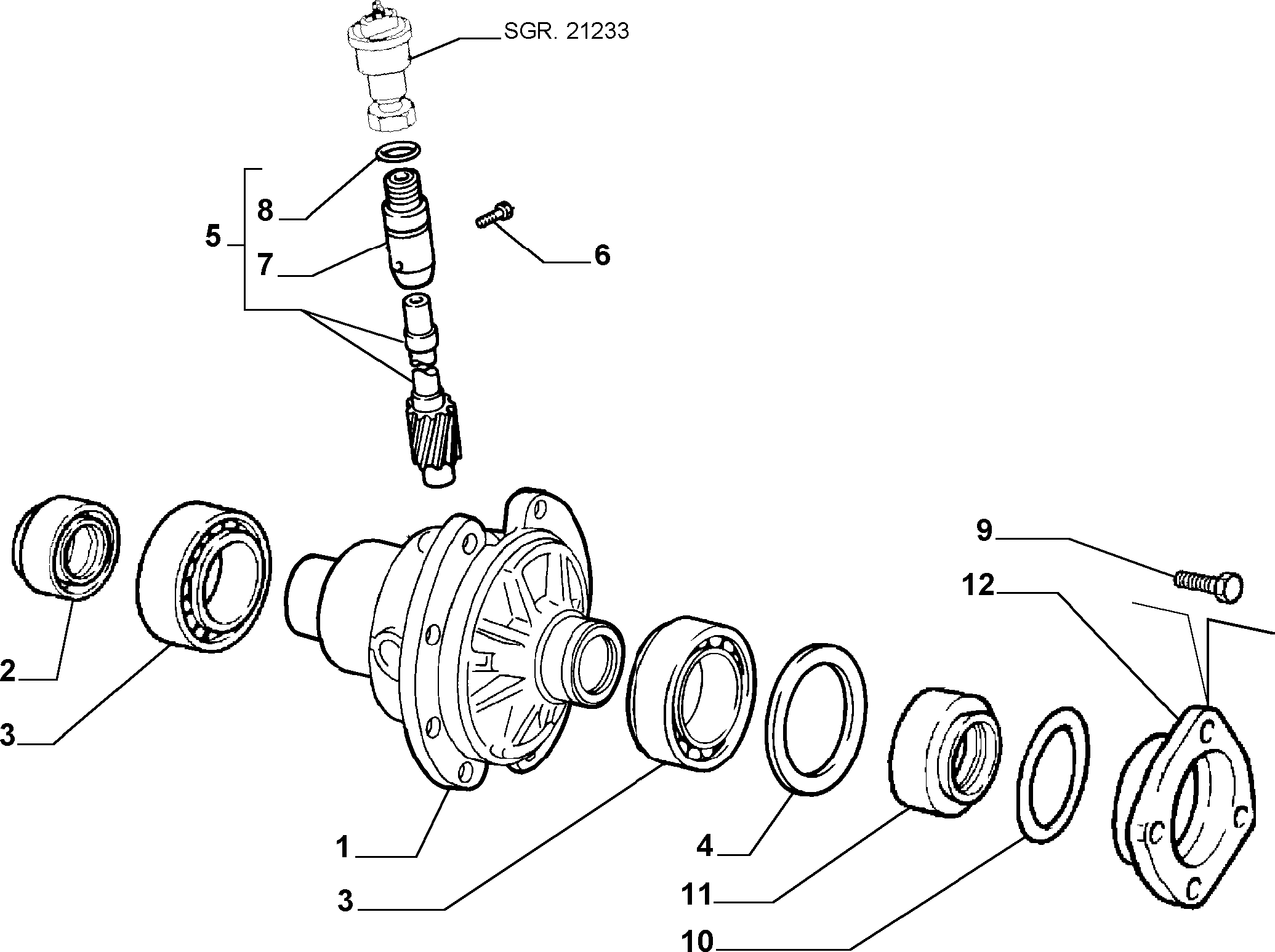 FCA 7655061 - Kit cuscinetto ruota www.autoricambi360.it