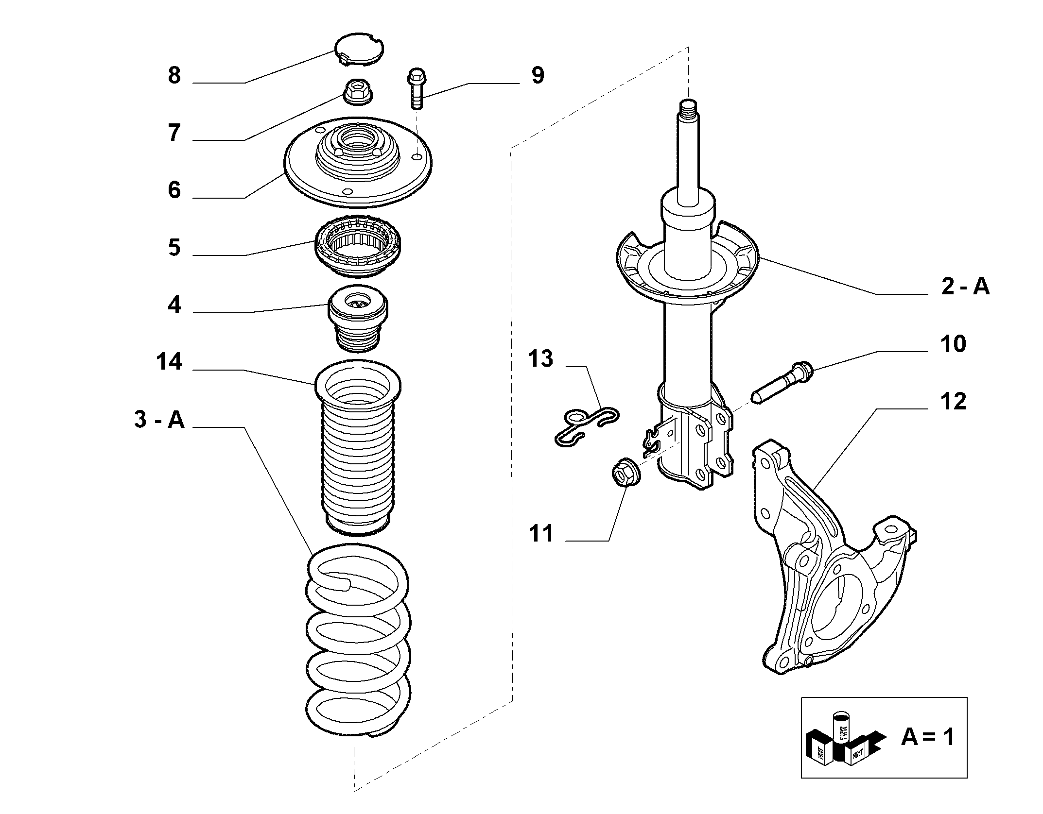 FCA 51755689 - Supporto ammortizzatore a molla www.autoricambi360.it