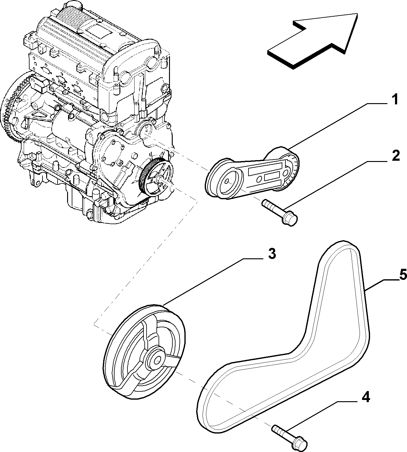 FCA 71739304 - Galoppino / Guidacinghia, Cinghia Poly-V www.autoricambi360.it