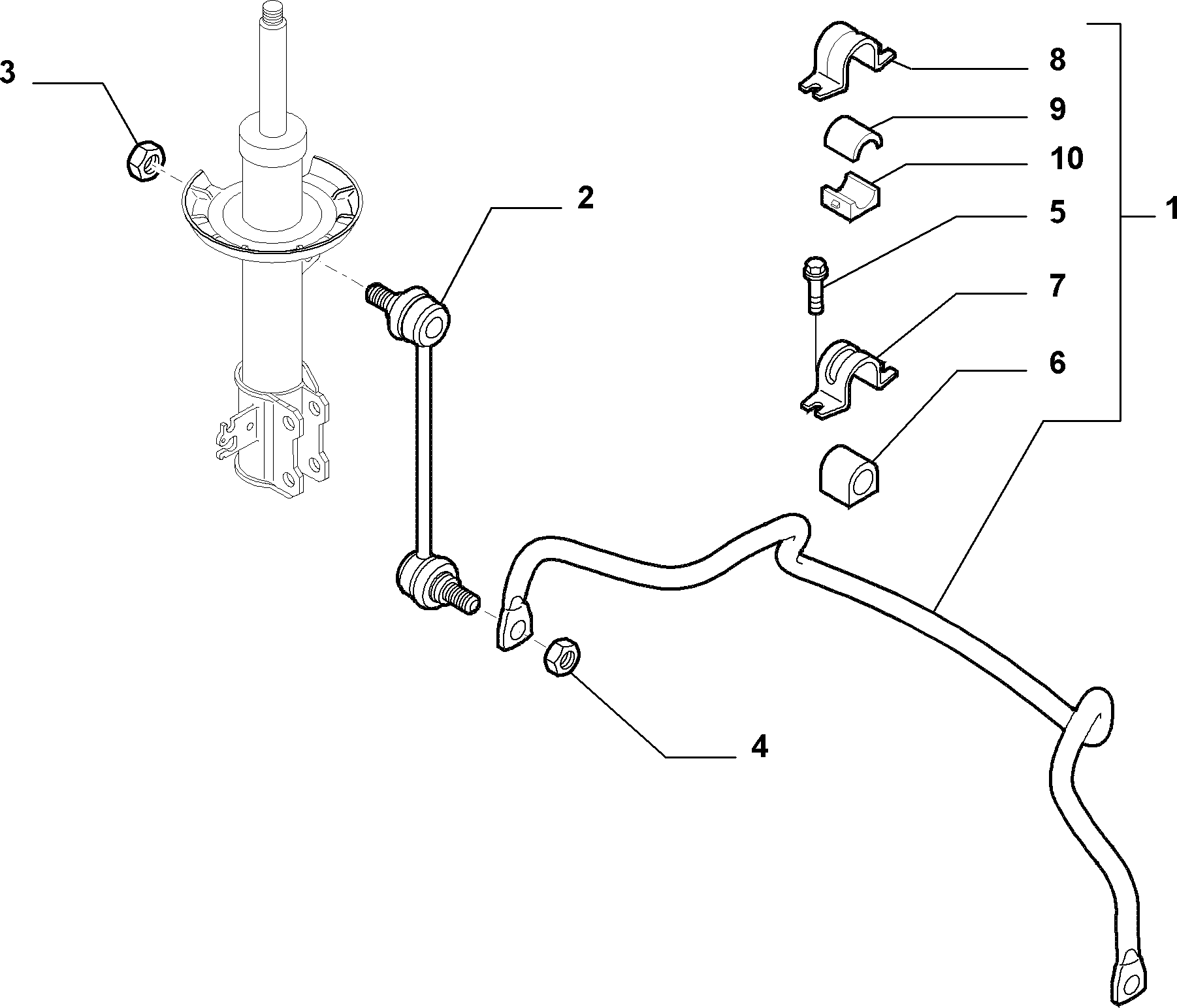 FCA 51803183 - Asta / Puntone, Stabilizzatore www.autoricambi360.it