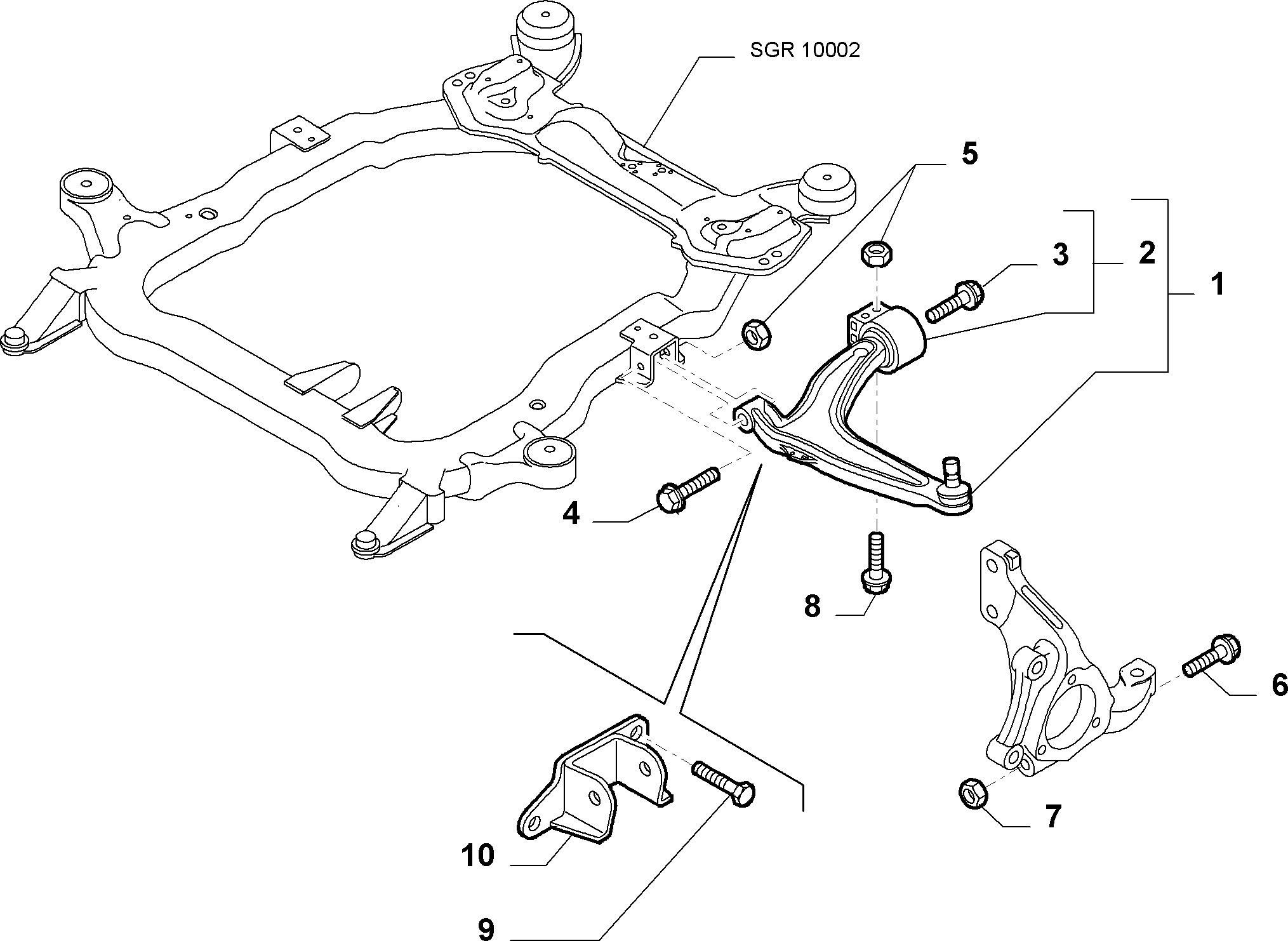 FCA 71740107 - Supporto, Braccio oscillante www.autoricambi360.it