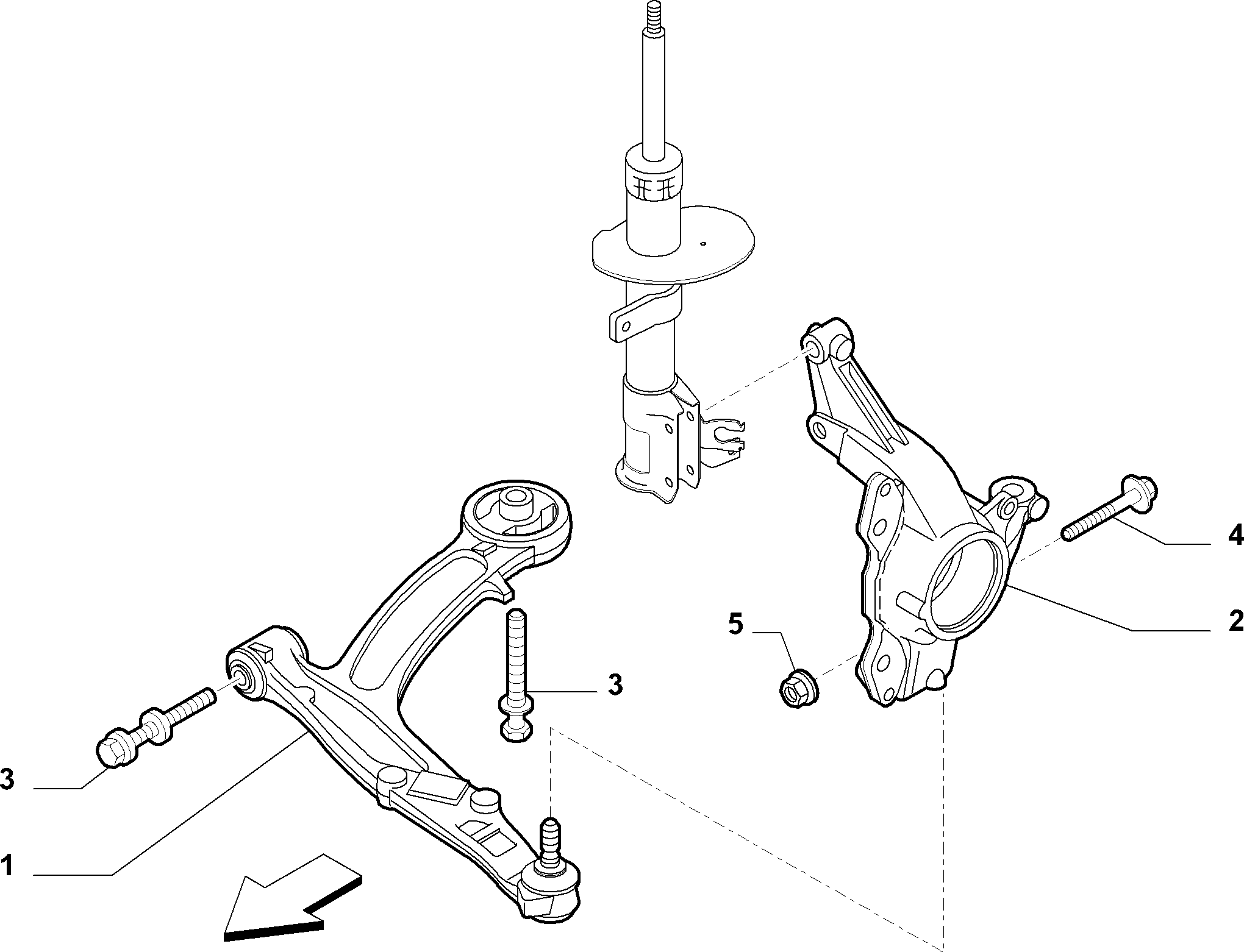 FCA 51860383 - Braccio oscillante, Sospensione ruota www.autoricambi360.it