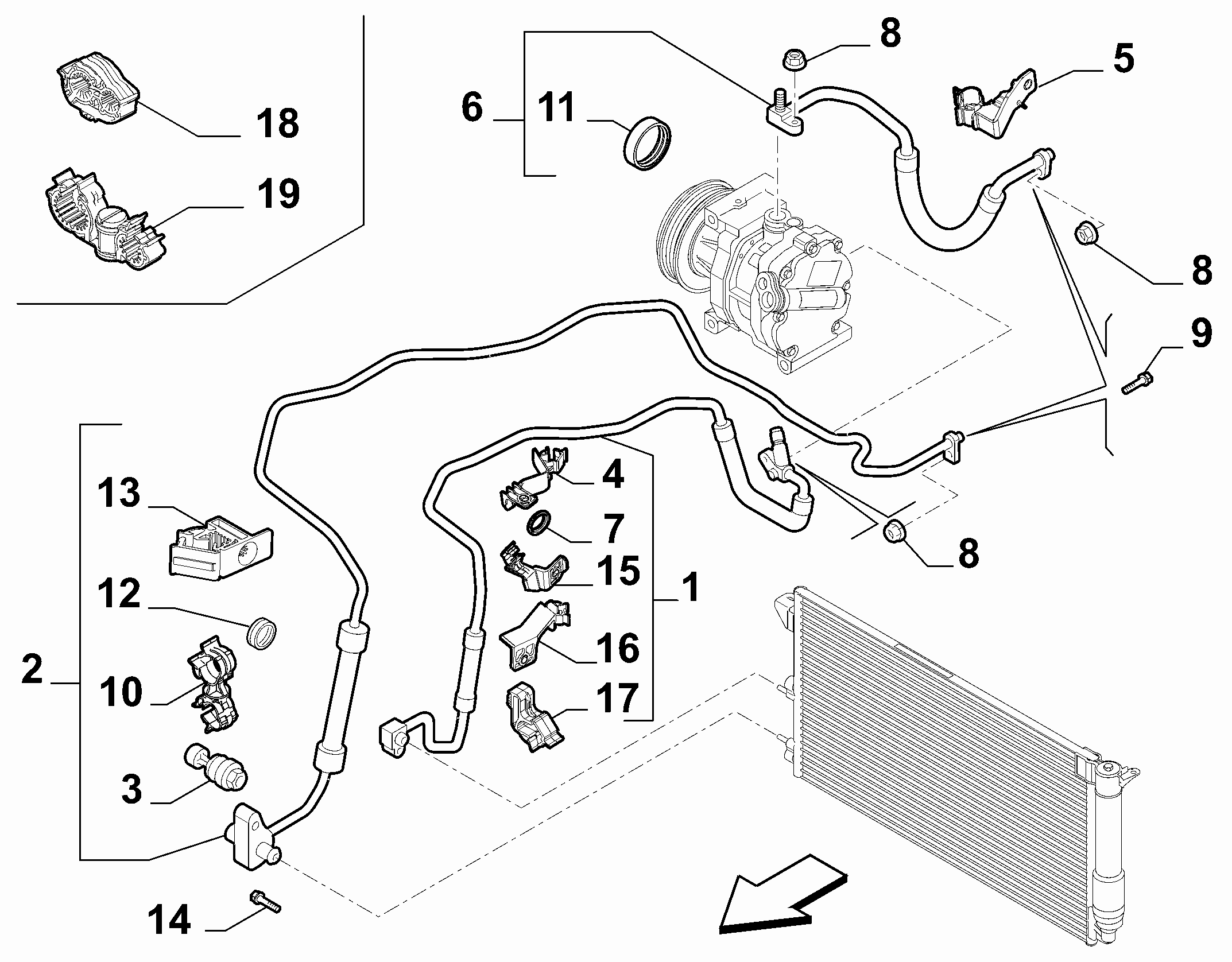 FCA 51768498 - Interruttore a pressione, Climatizzatore www.autoricambi360.it