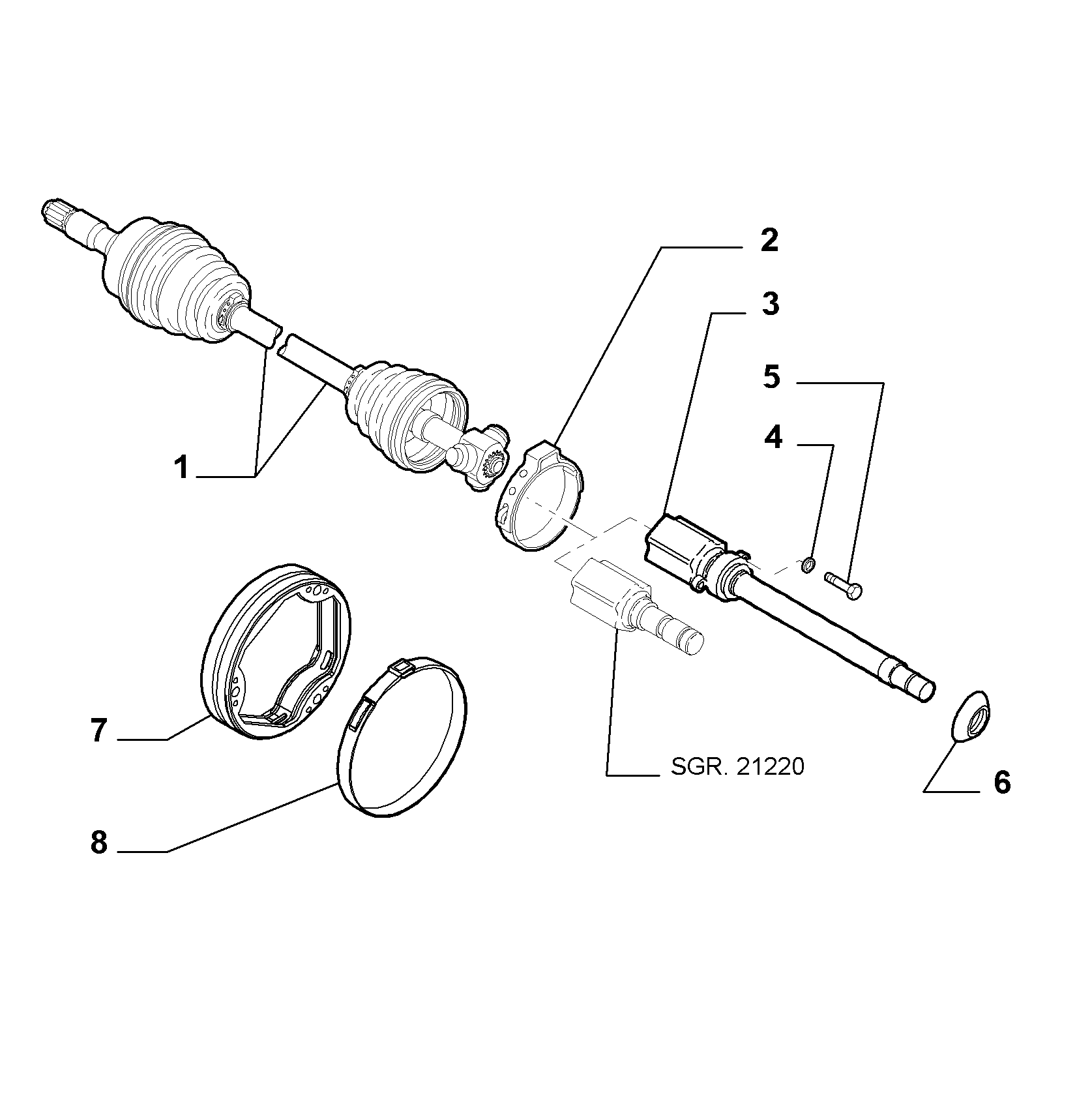 FCA 51955476 - Albero motore / Semiasse www.autoricambi360.it