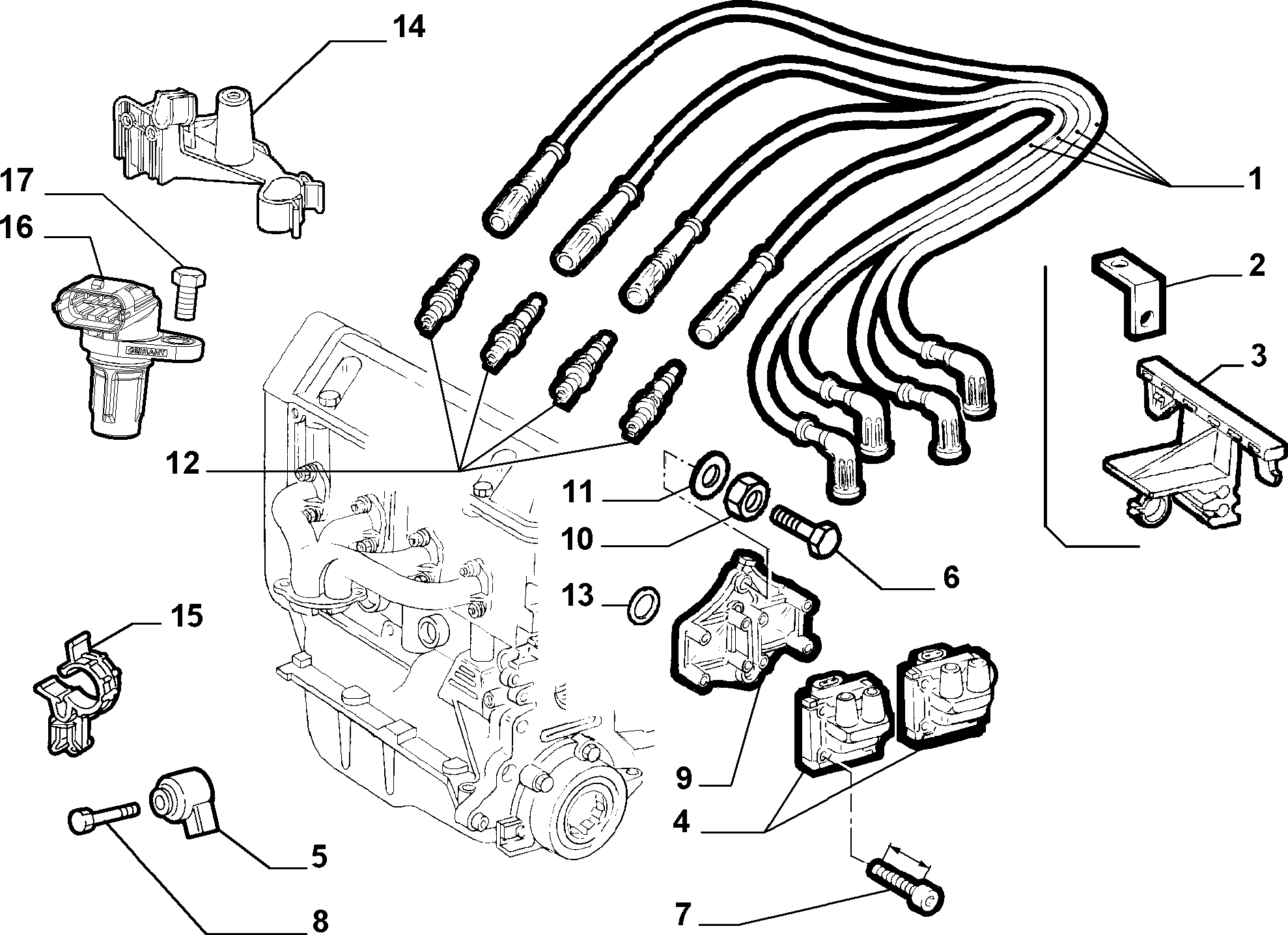 FCA 46 74 96 24 - Kit cavi accensione www.autoricambi360.it