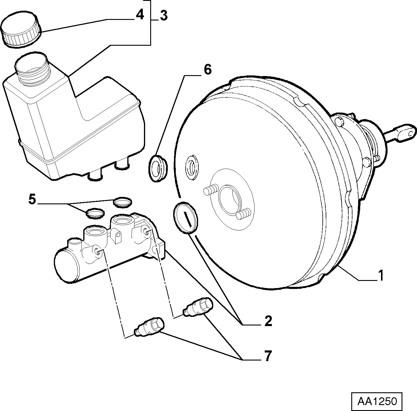 FCA 77362514 - Kit riparazione, cilindro maestro del freno www.autoricambi360.it
