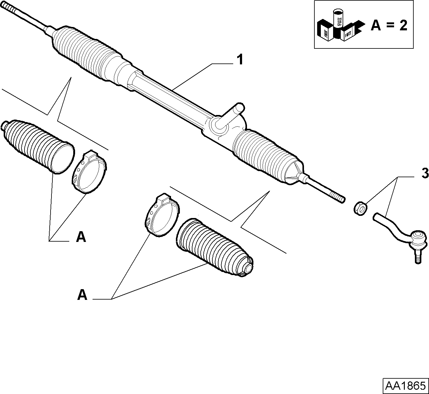 FCA 77367002 - Testa barra d'accoppiamento www.autoricambi360.it