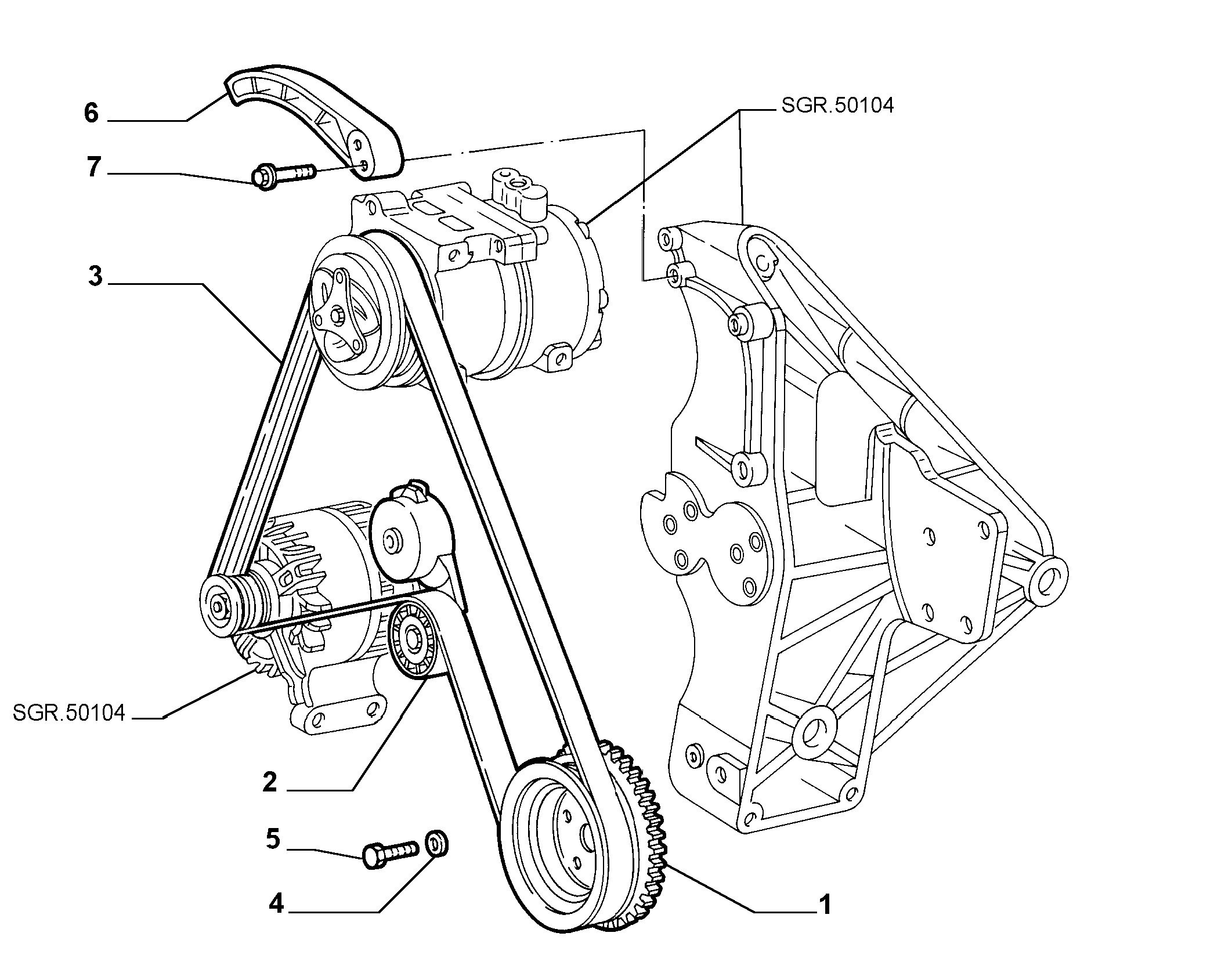 FCA 55202555 - Puleggia cinghia, Albero a gomiti www.autoricambi360.it