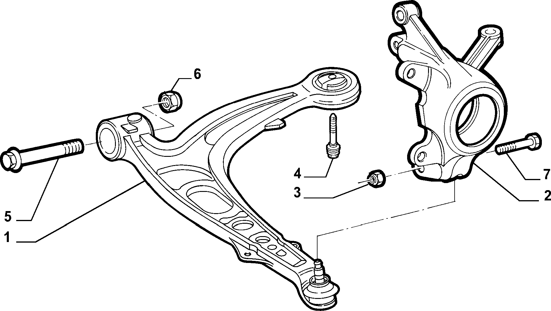 FCA 51842192 - Braccio oscillante, Sospensione ruota www.autoricambi360.it