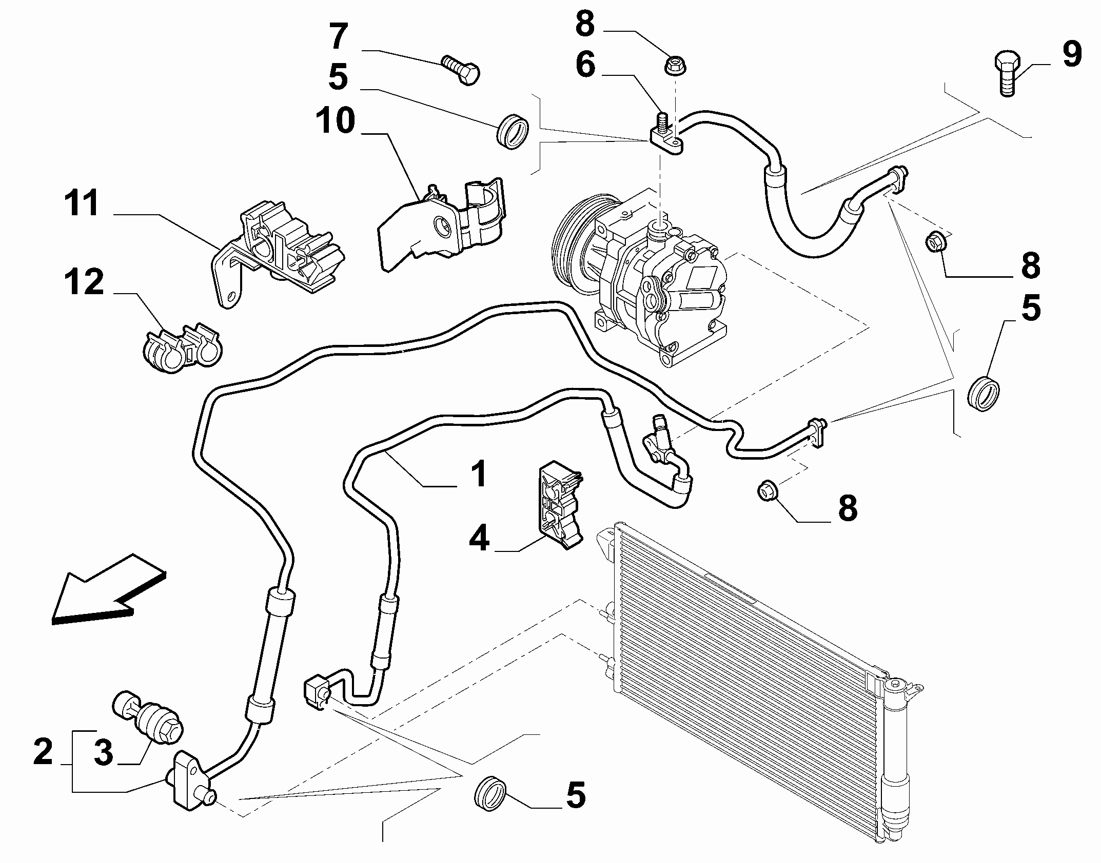 FCA 51768498 - Interruttore a pressione, Climatizzatore www.autoricambi360.it
