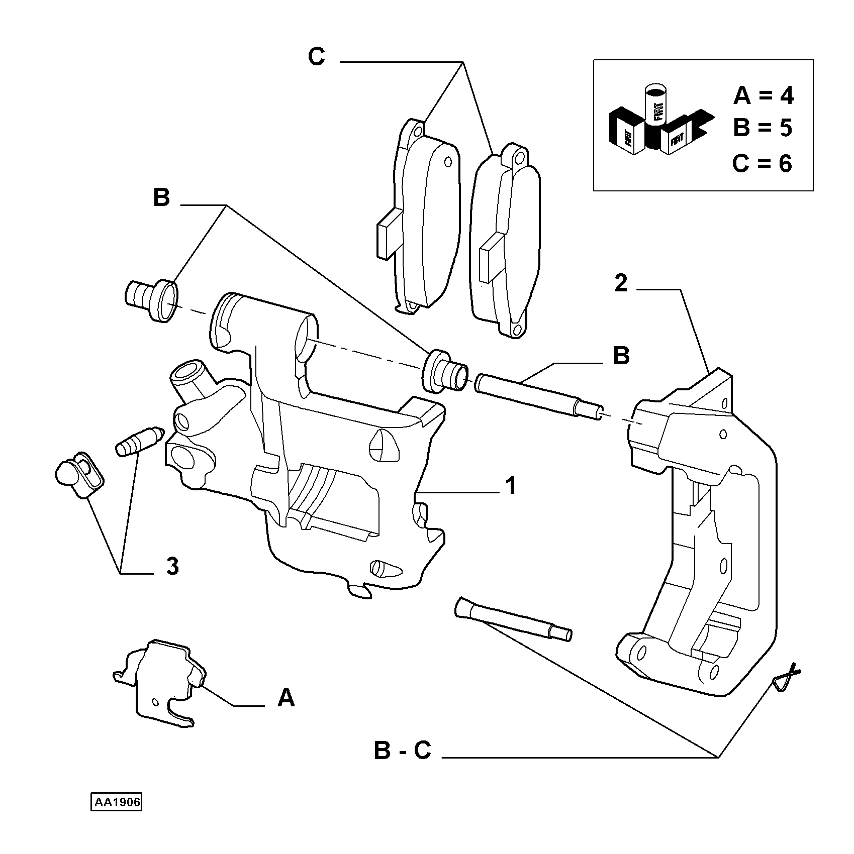 FCA 71770985 - Kit pastiglie freno, Freno a disco www.autoricambi360.it
