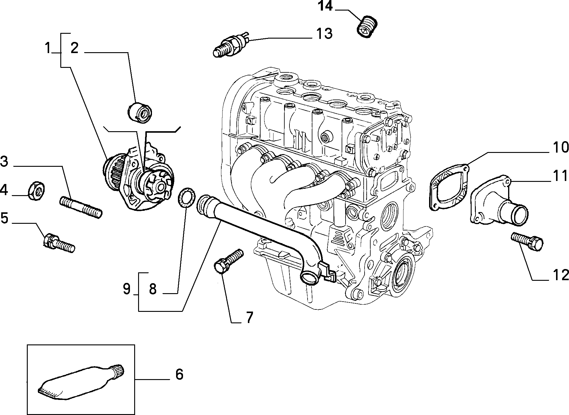 FCA 46422512 - Pompa acqua www.autoricambi360.it