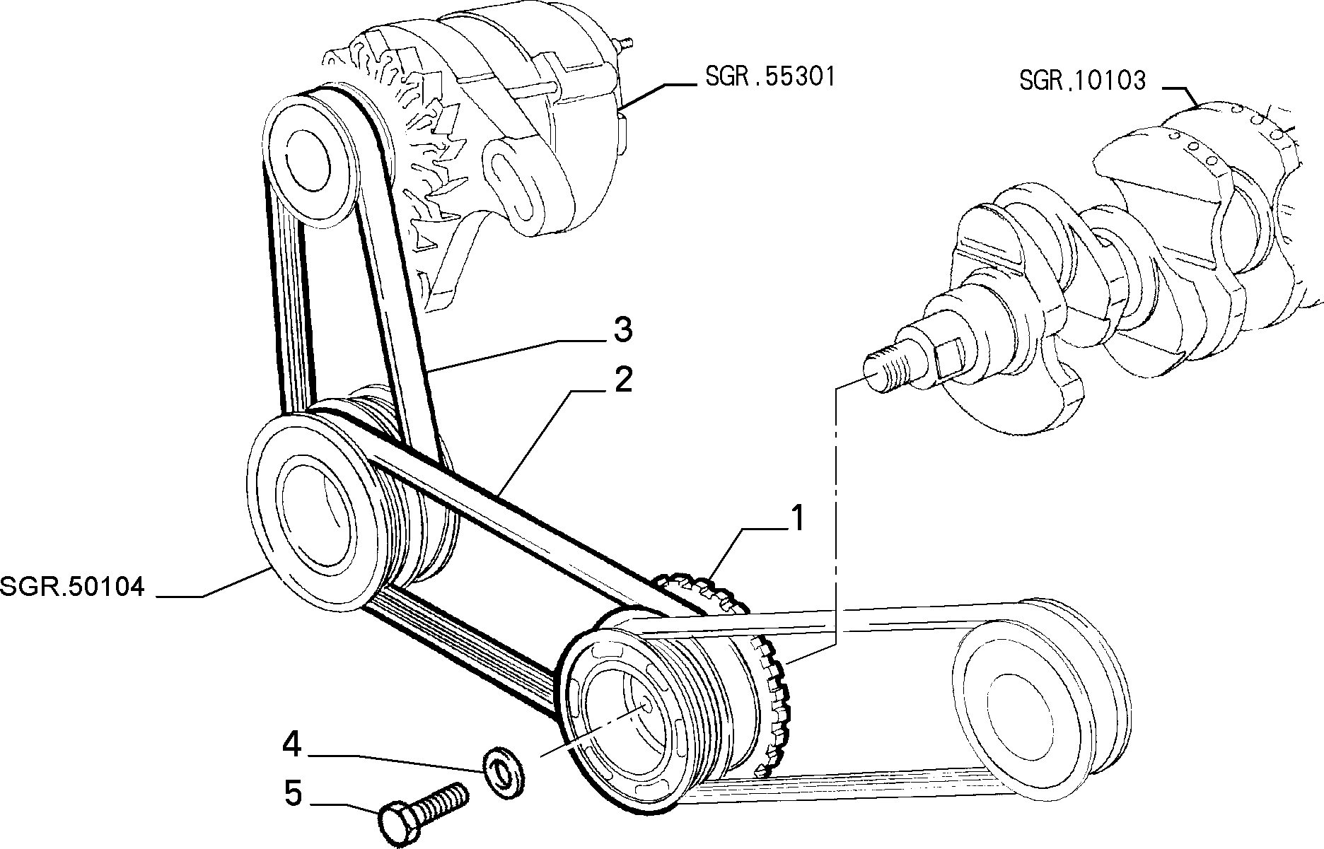 FCA 46517850 - Cinghia Poly-V www.autoricambi360.it