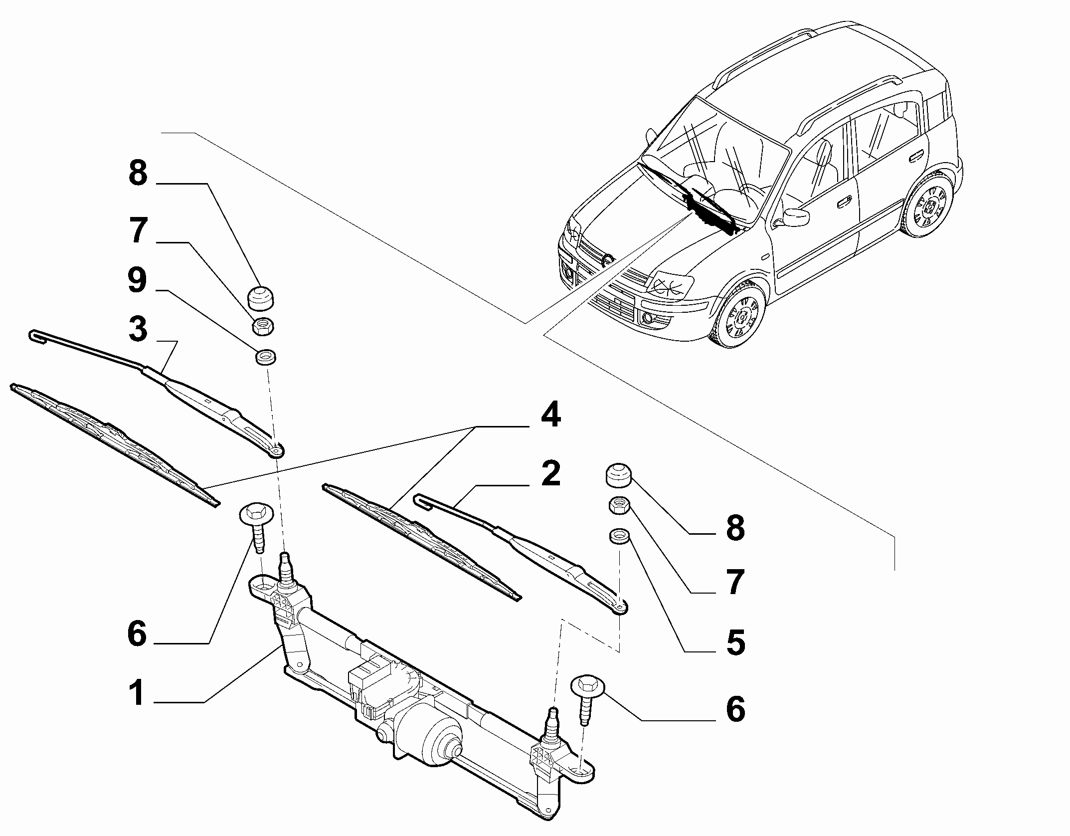 FCA 4680 4522 - Tiranteria tergicristallo www.autoricambi360.it