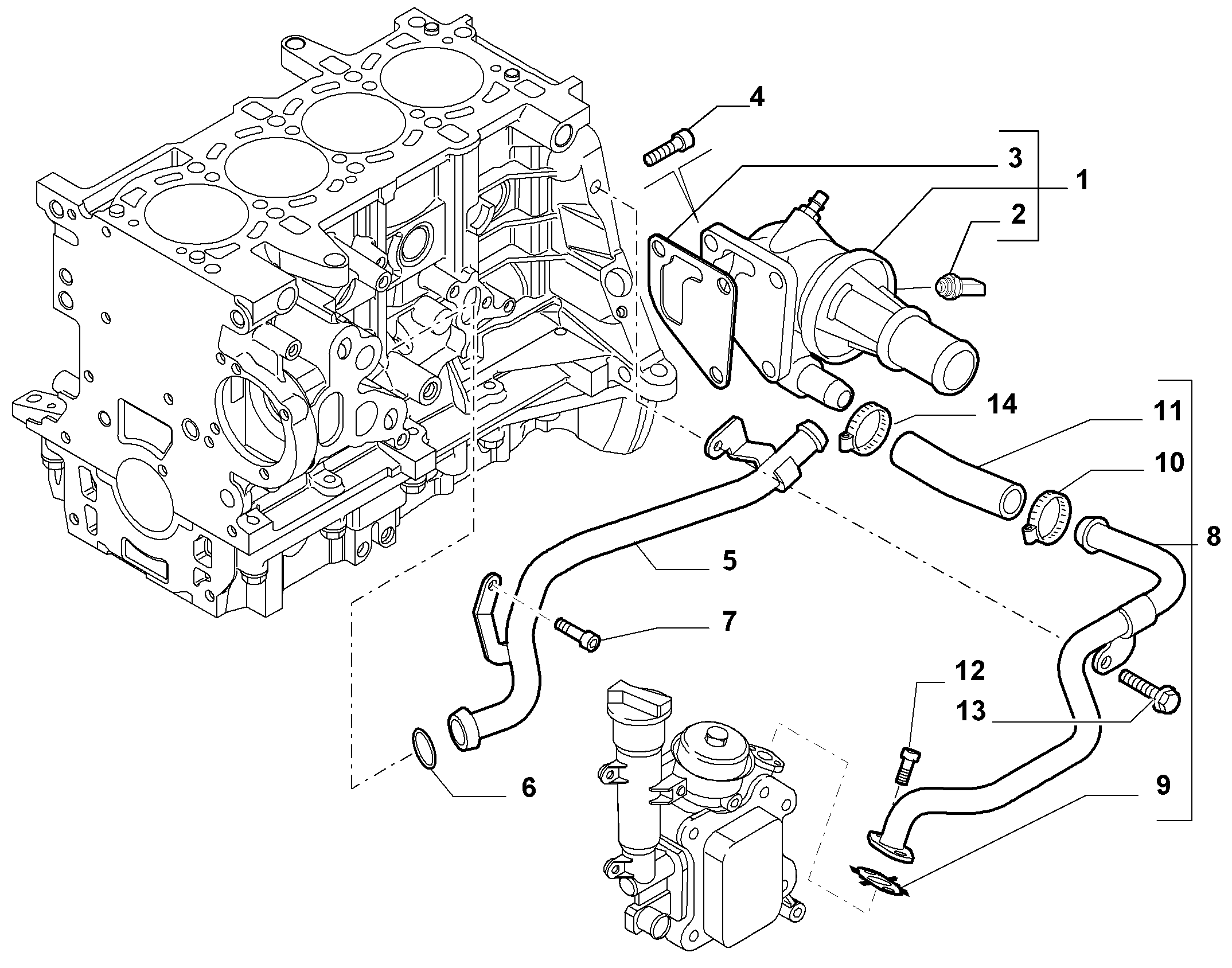 FCA 55224021 - Termostato, Refrigerante www.autoricambi360.it