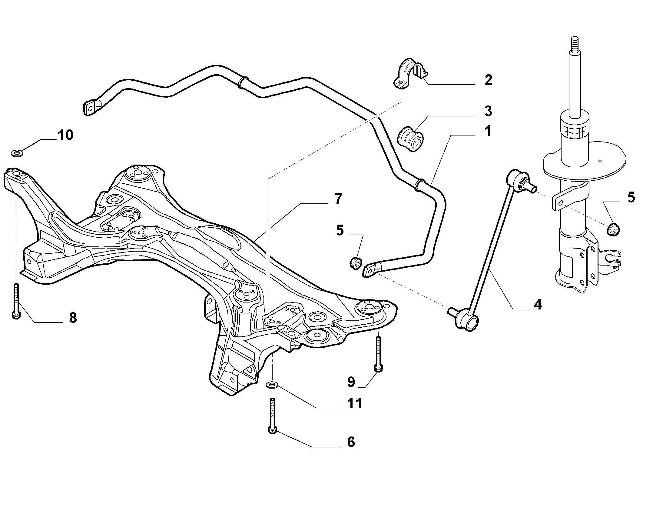 FCA 51856872 - Asta / Puntone, Stabilizzatore www.autoricambi360.it
