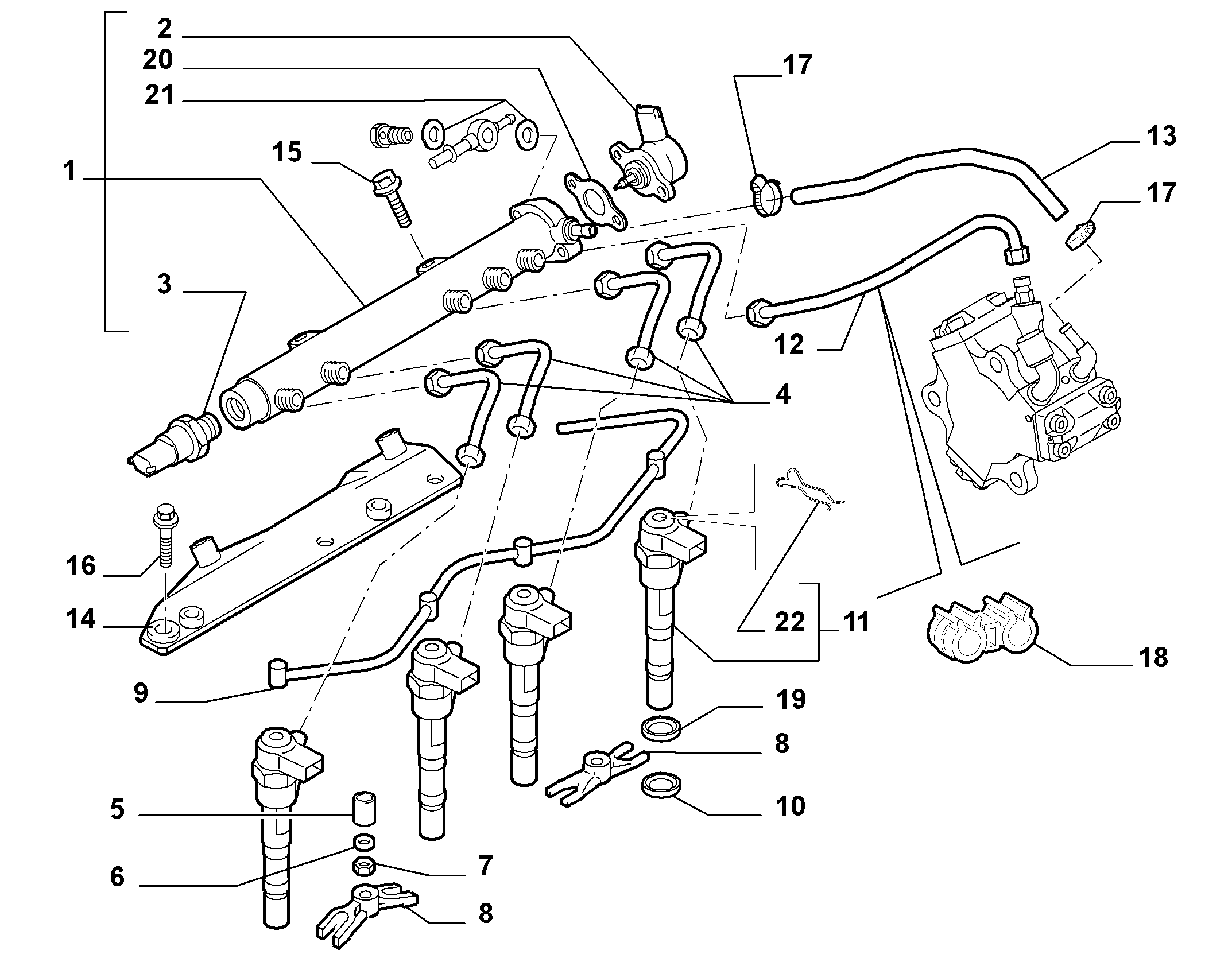 FCA 46784581 - Flessibile, Carburante perso www.autoricambi360.it
