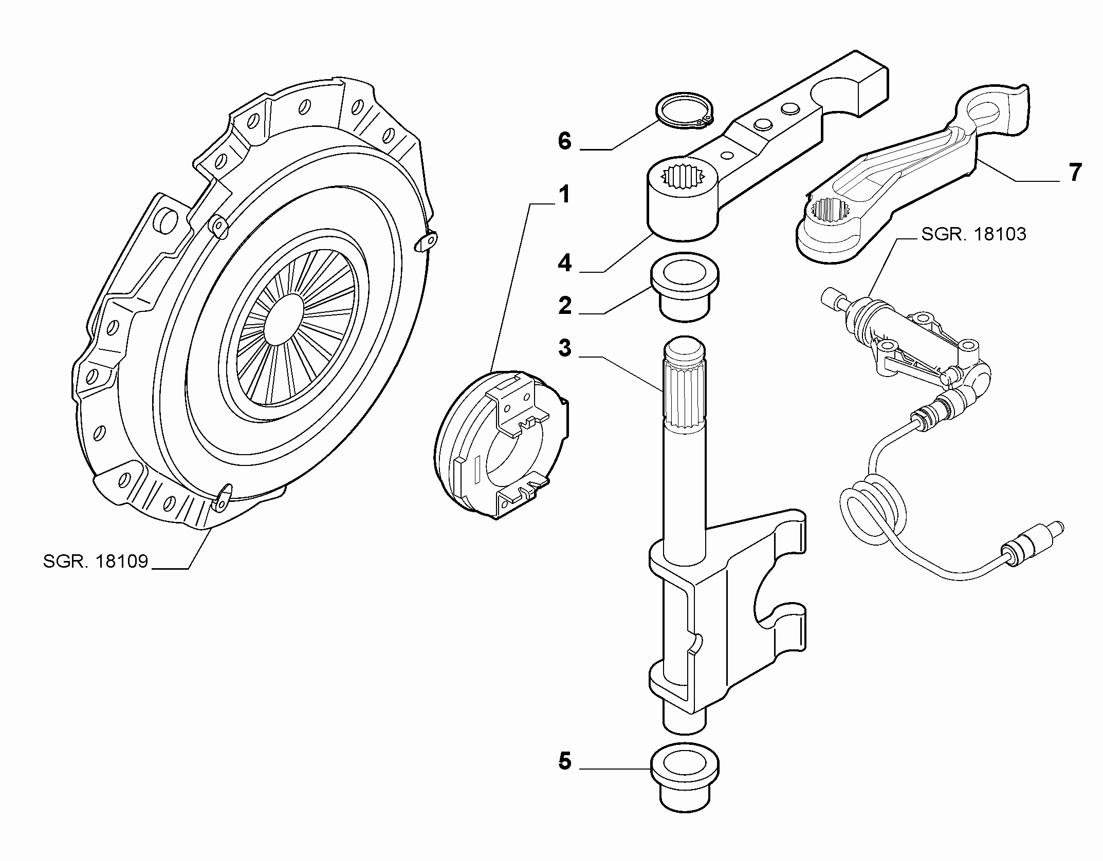 FCA 55250936 - Kit riparazione, Leva cambio www.autoricambi360.it
