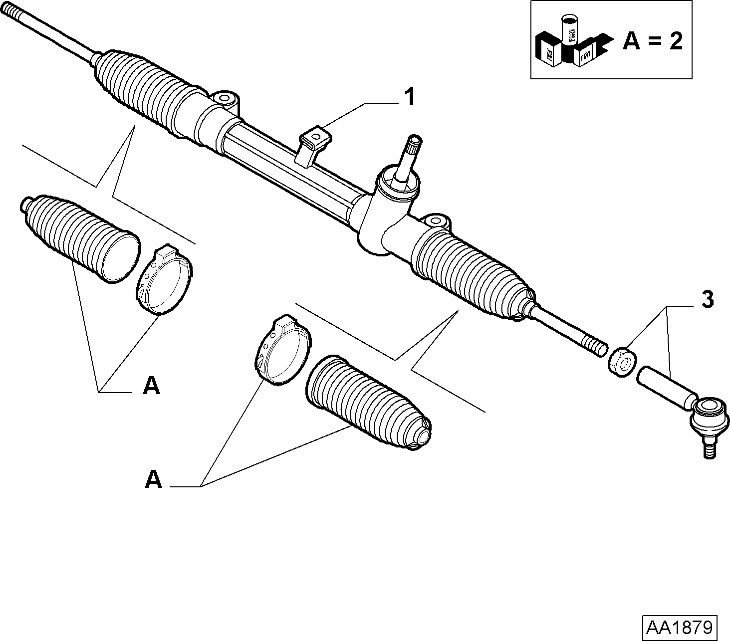 FCA 77367001 - Testa barra d'accoppiamento www.autoricambi360.it