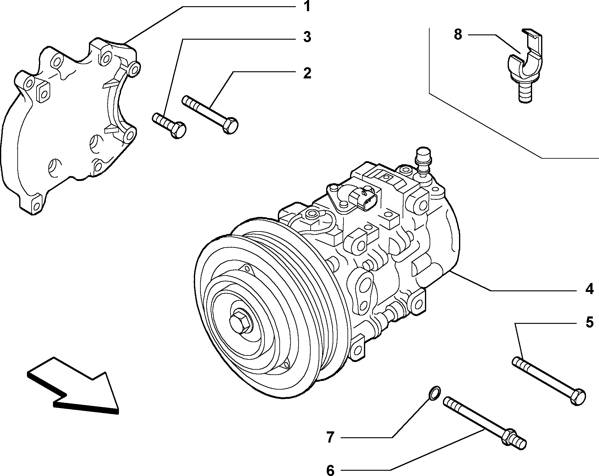 FCA 468 1124 4 - Compressore, Climatizzatore www.autoricambi360.it